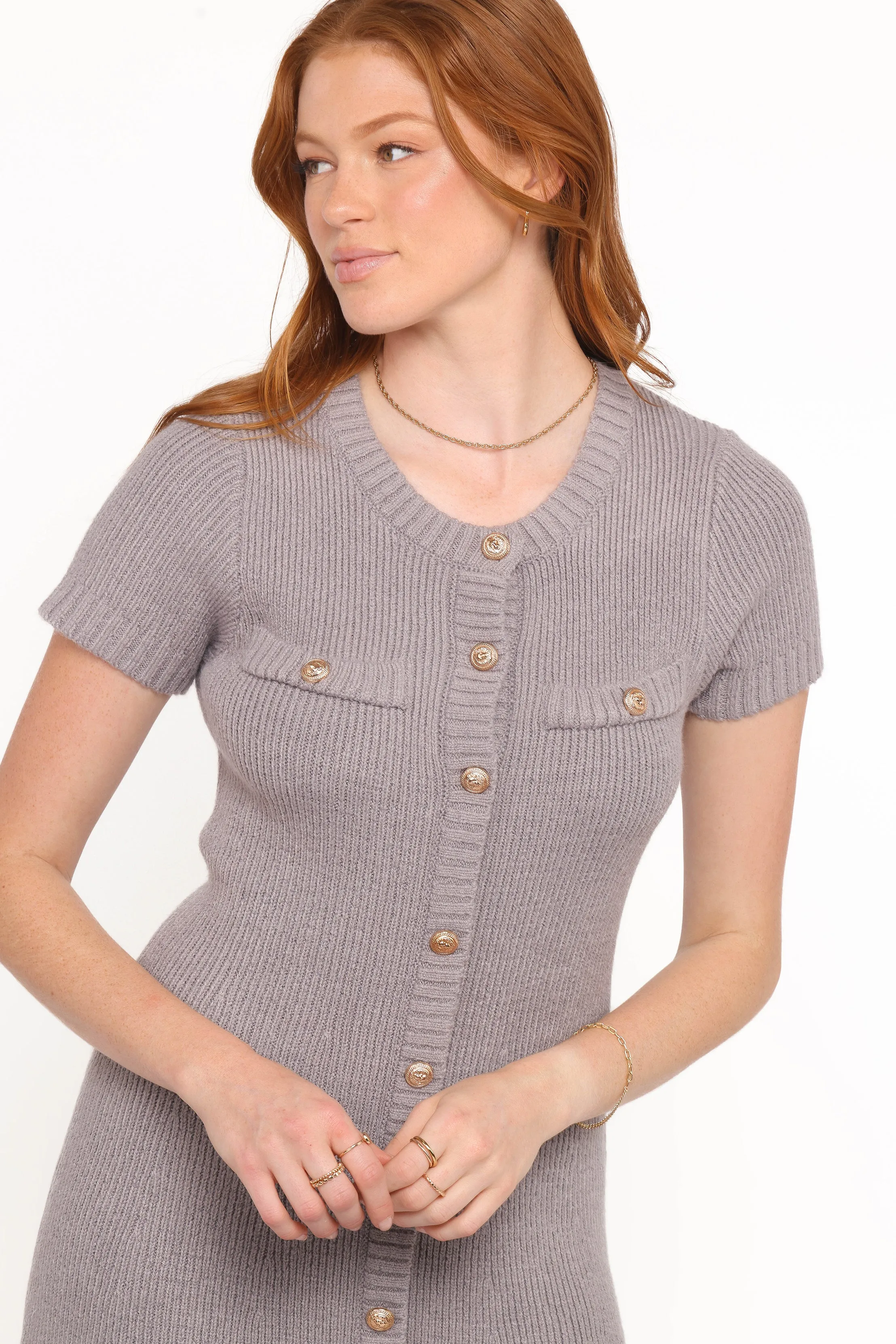 Jaxon Mini Dress - Grey sold by Petal & Pup product image thumbnail 2