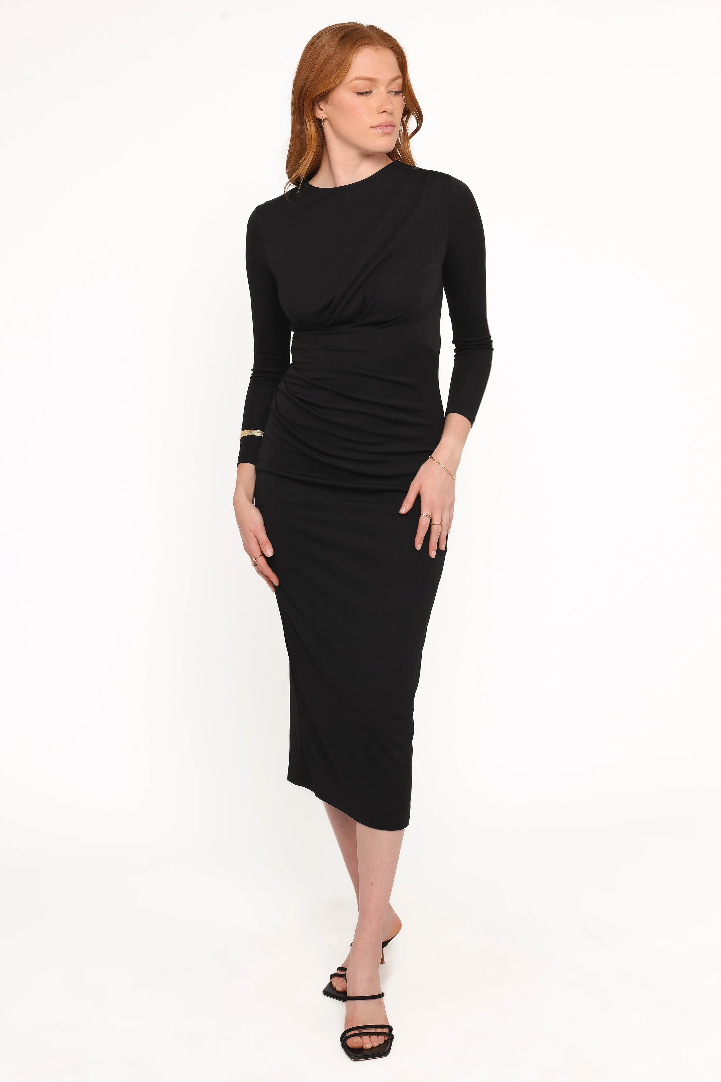 Rogan Long Sleeve Maxi Dress - Black sold by Petal & Pup product image thumbnail 5