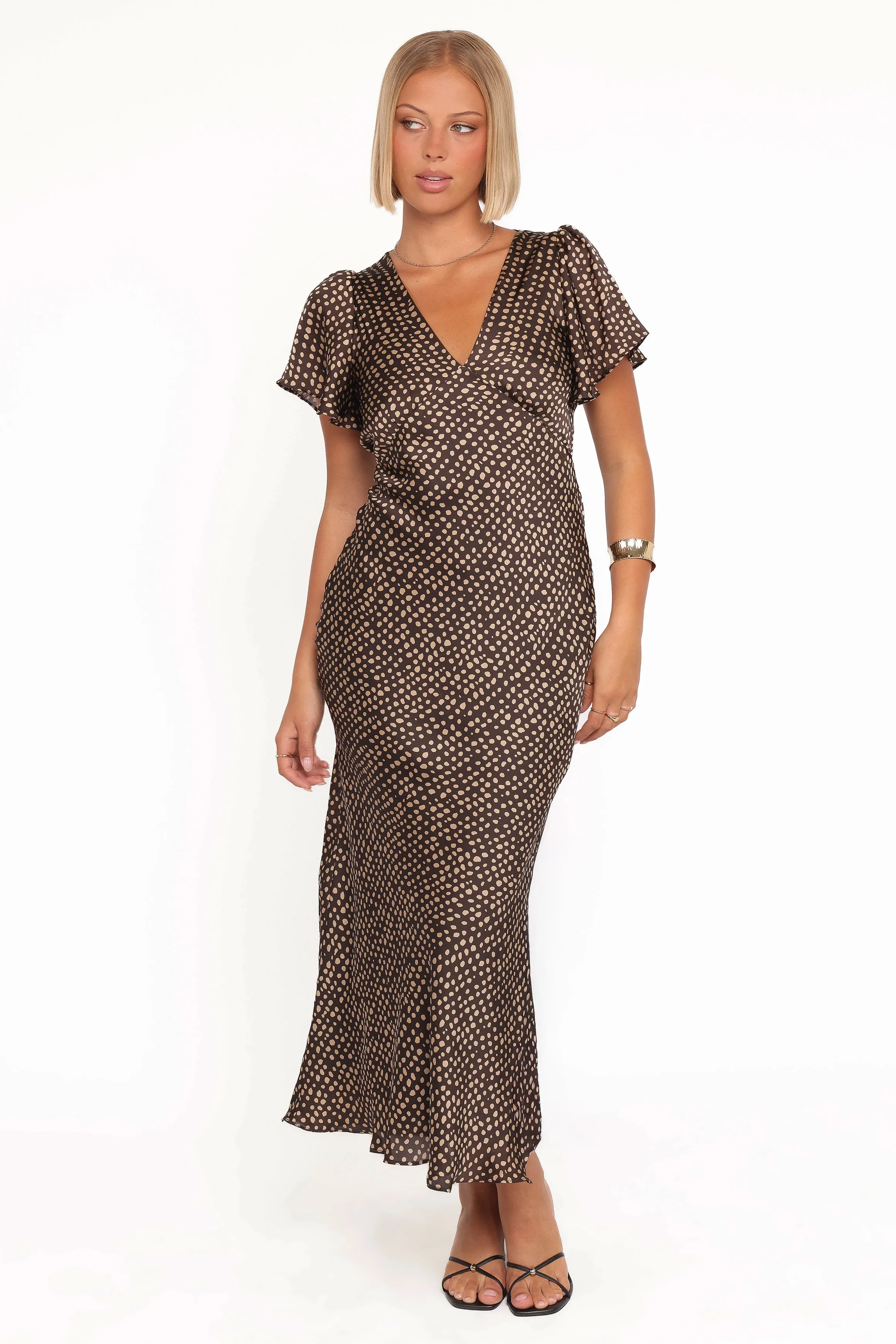 Flossy Maxi Dress - Umber/Taupe sold by Petal & Pup product image thumbnail 5