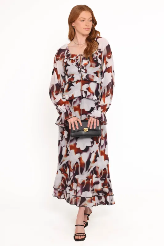 Kasey Maxi Dress - Blurred Floral sold by Petal & Pup