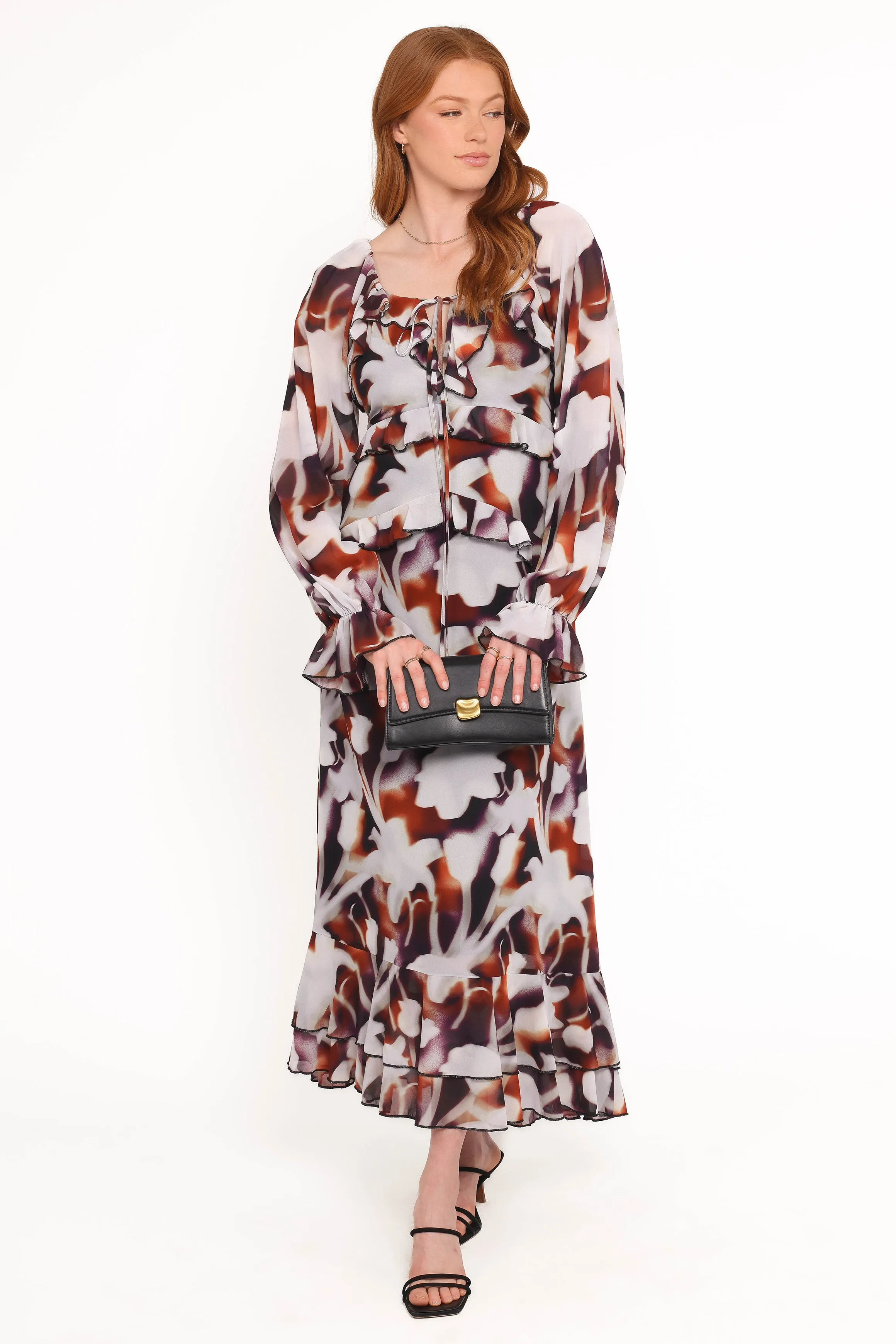 Kasey Maxi Dress - Blurred Floral sold by Petal & Pup
