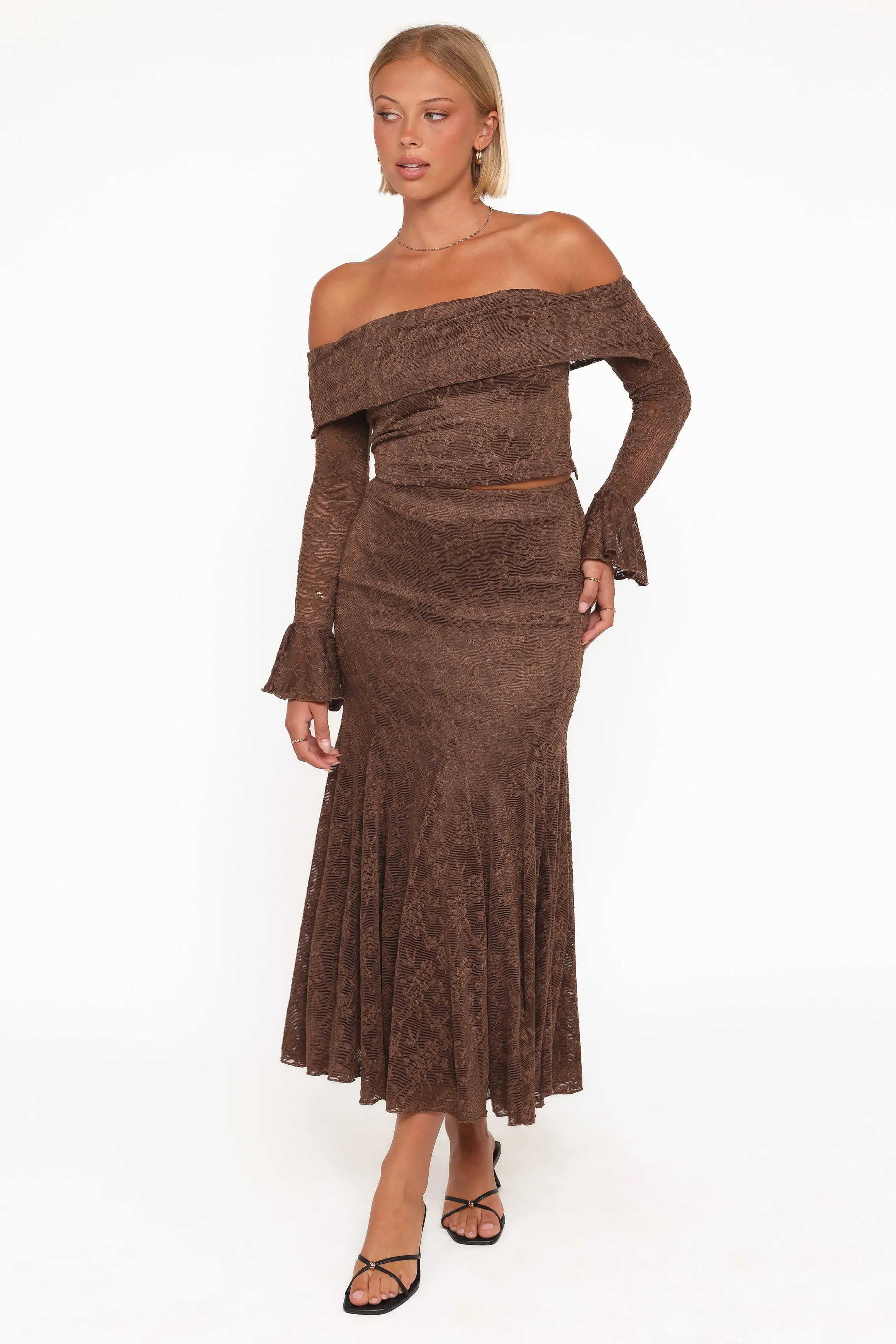 Bromley Lace Skirt Set - Brown sold by Petal & Pup product image thumbnail 2