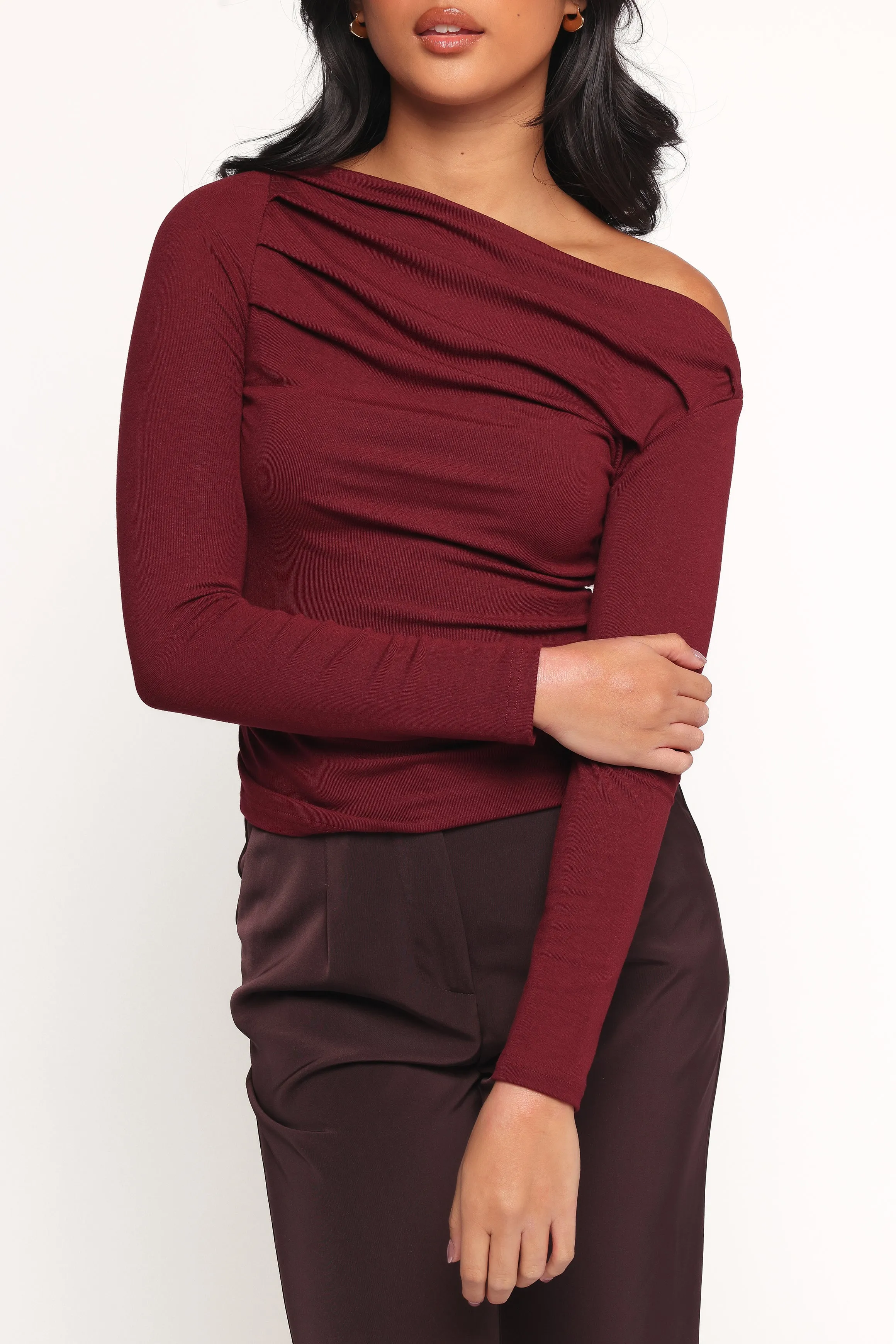 Cer Knit Top - Cherry Chocolate sold by Petal & Pup product image thumbnail 5