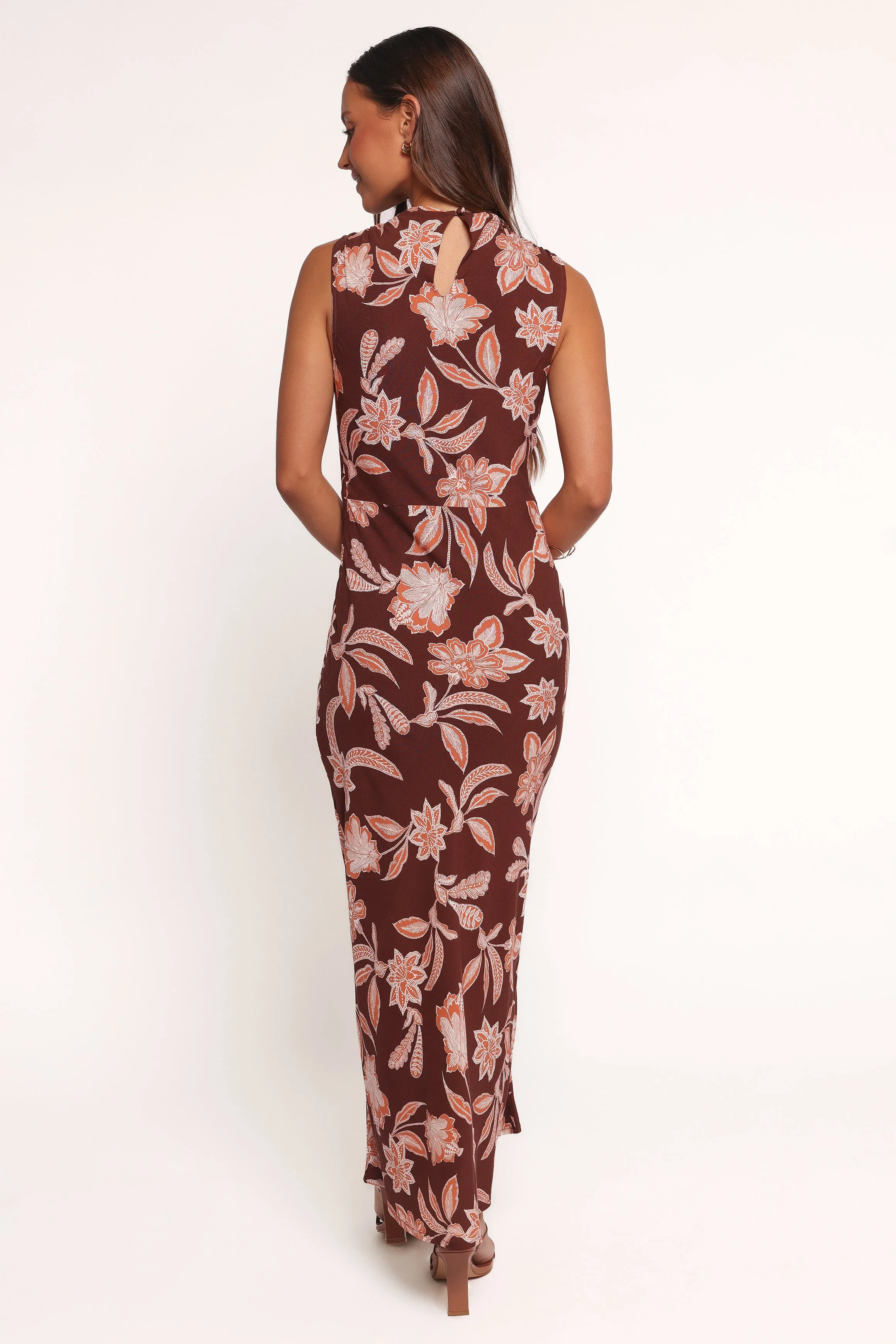 Wheeler Midi Dress - Orange Floral sold by Petal & Pup product image thumbnail 4