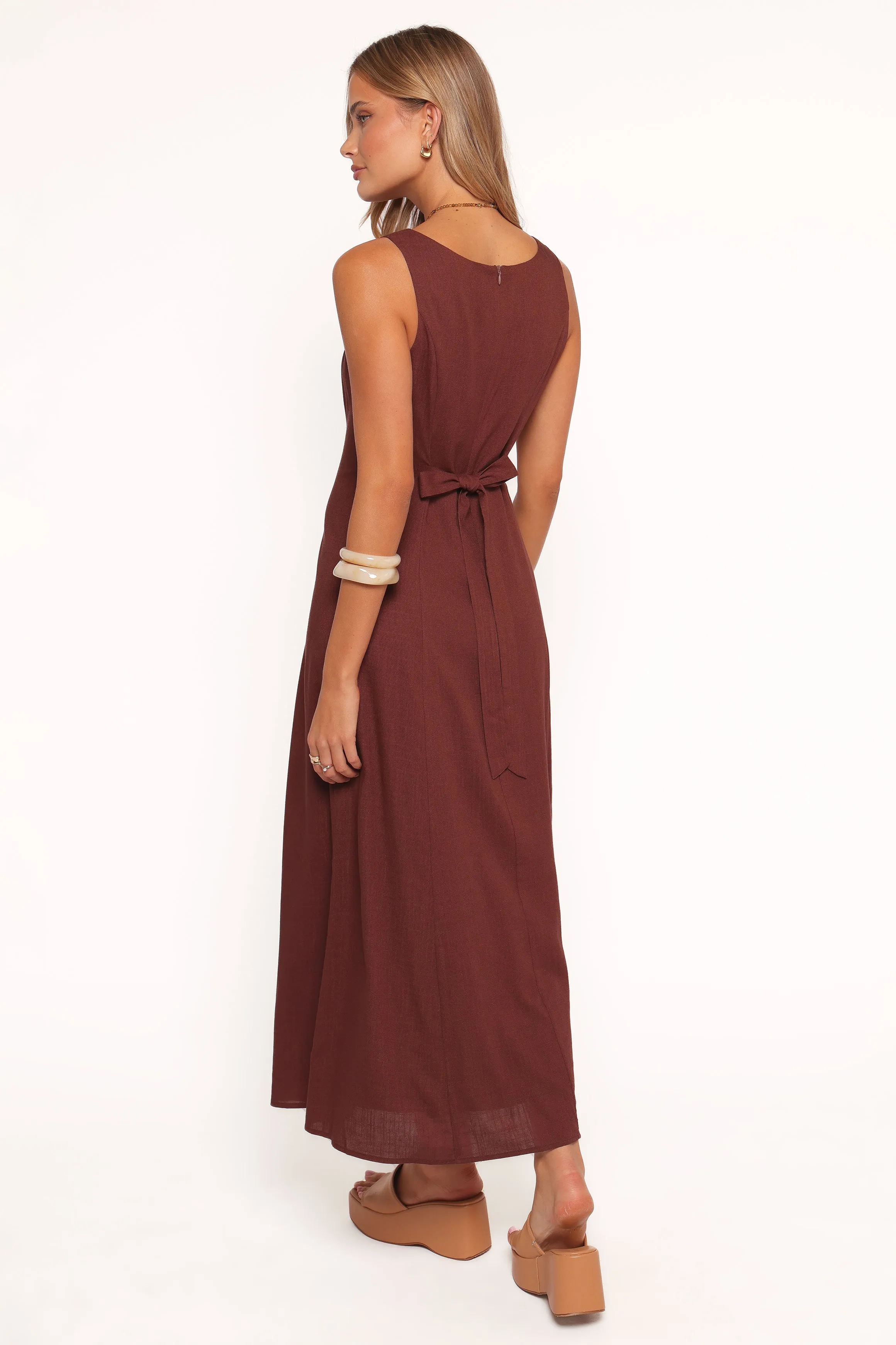 Tatum Maxi Dress - Chocolate sold by Petal & Pup