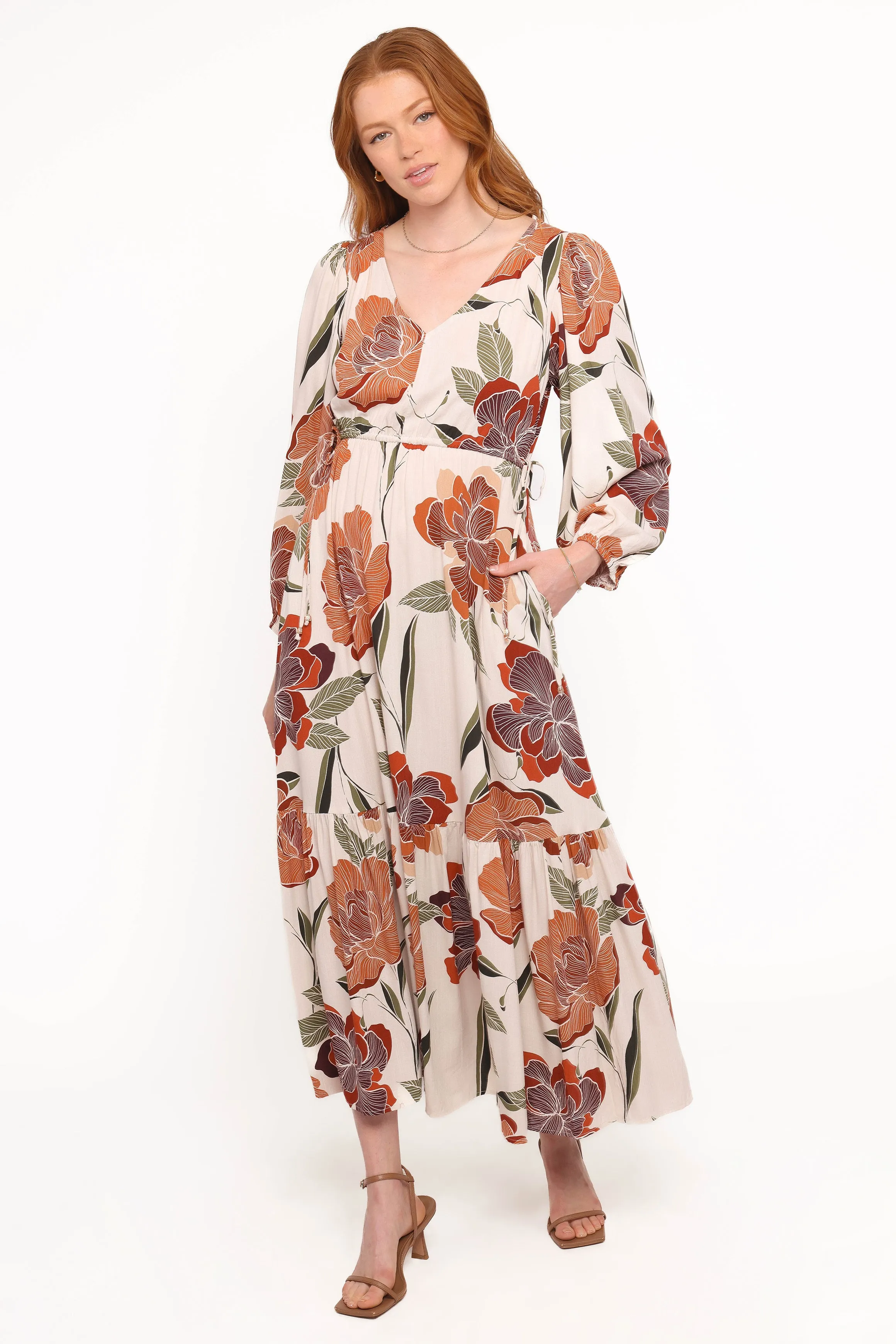 Cerwin Midi Dress - Fall Floral sold by Petal & Pup product image thumbnail 5