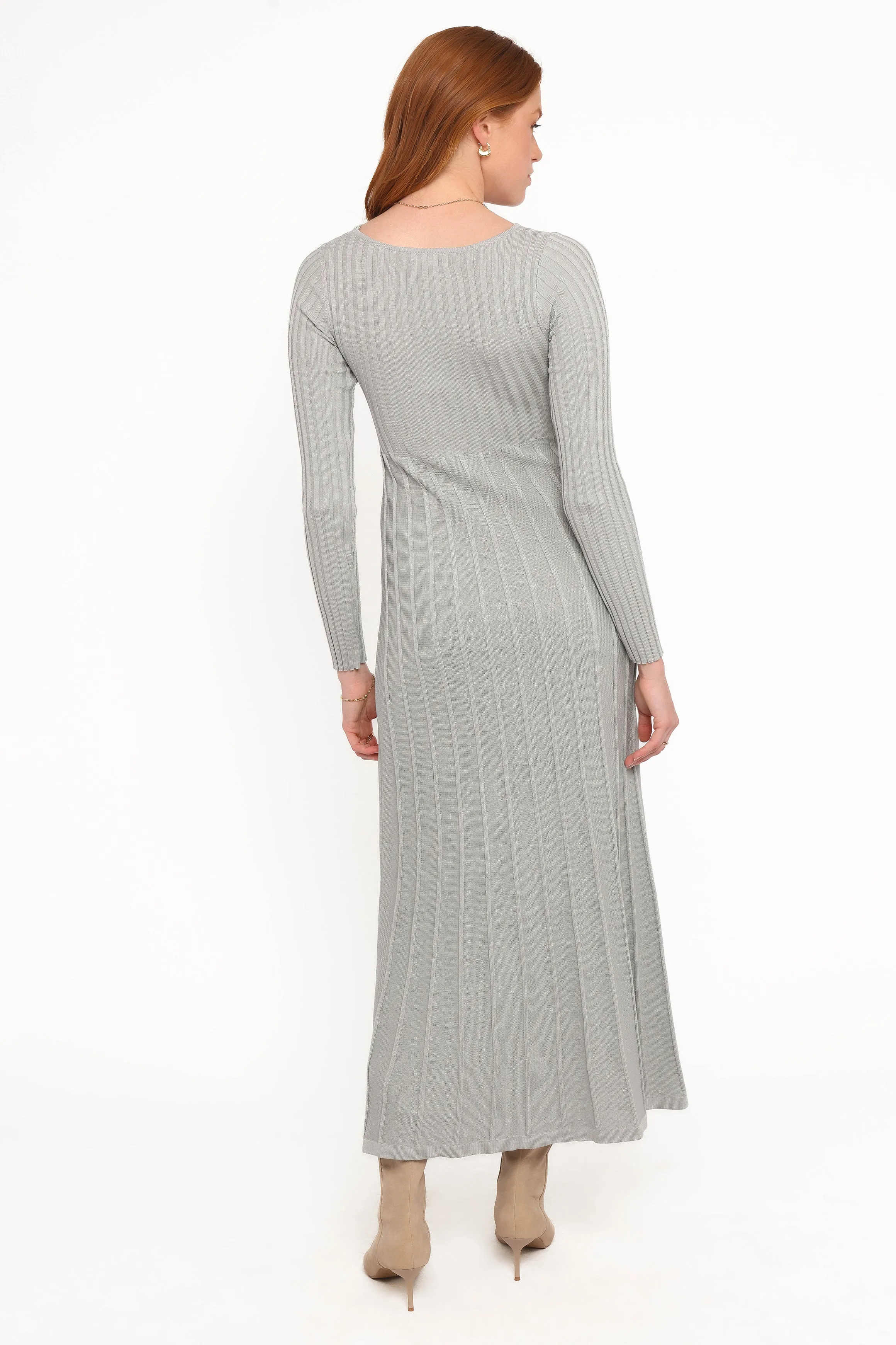 Alison Long Sleeve Maxi Dress - Grey sold by Petal & Pup product image thumbnail 4