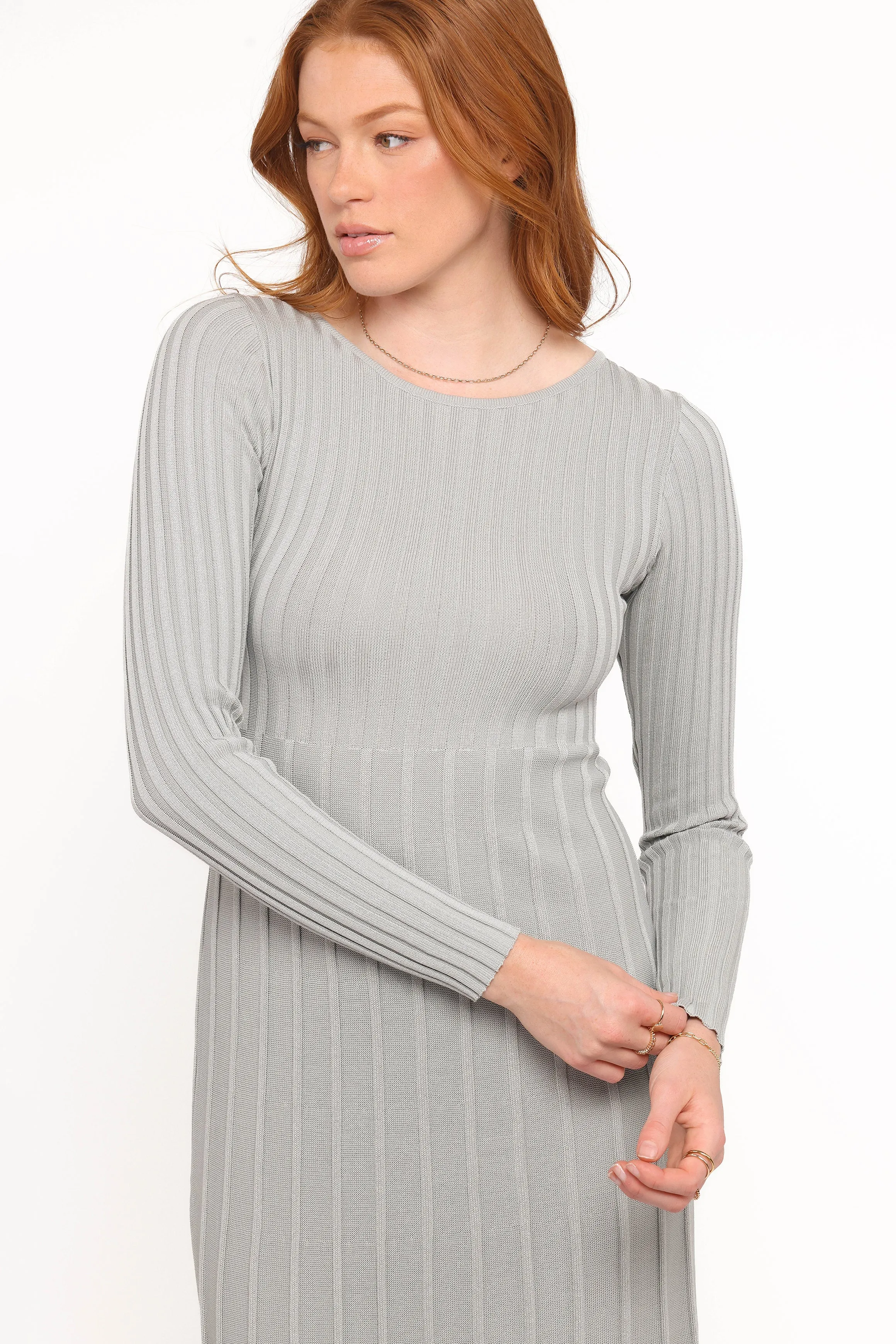 Alison Long Sleeve Maxi Dress - Grey sold by Petal & Pup product image thumbnail 2