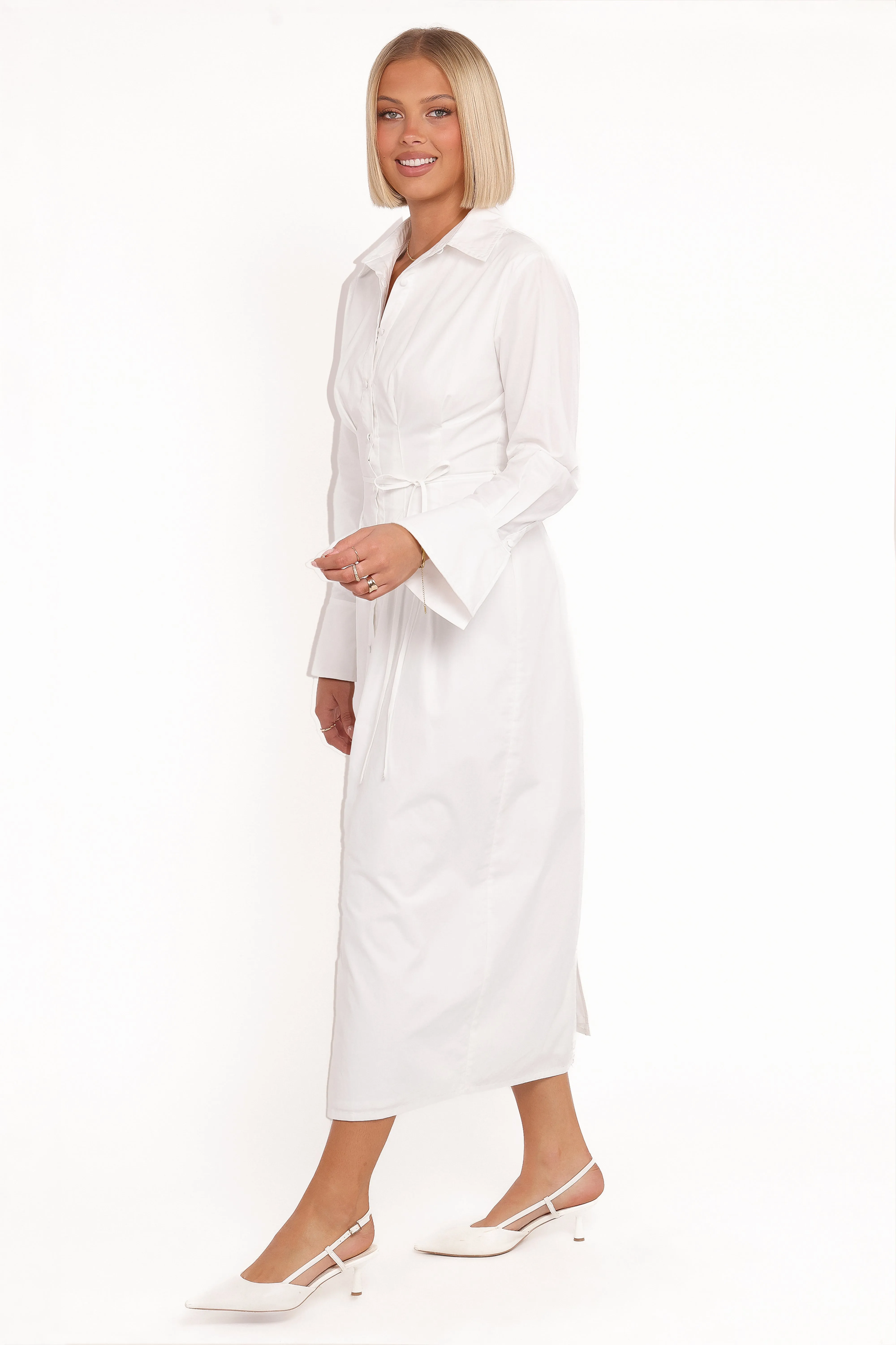 Alexander Shirt Dress - Ivory sold by Petal & Pup product image thumbnail 4