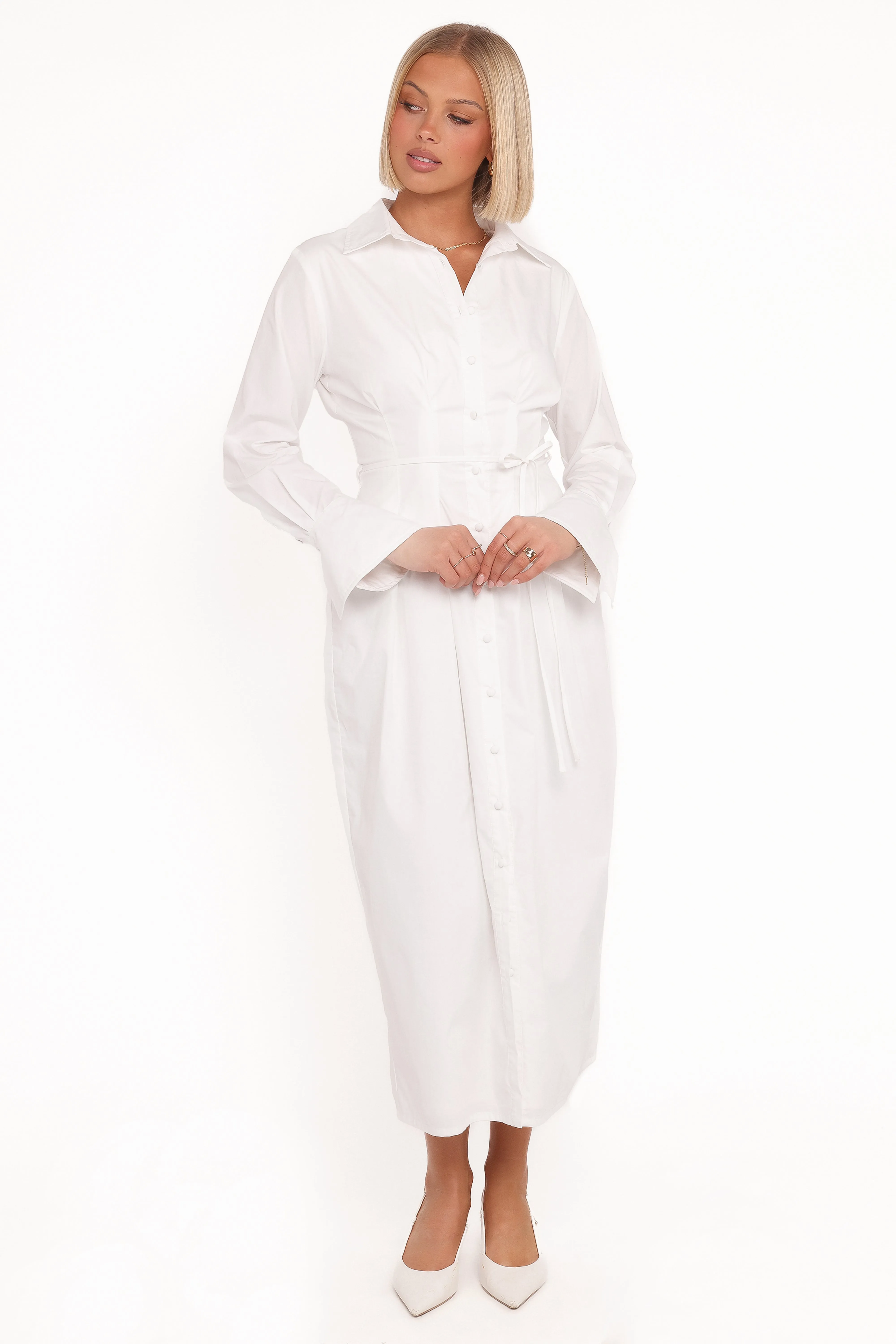 Alexander Shirt Dress - Ivory sold by Petal & Pup product image thumbnail 2