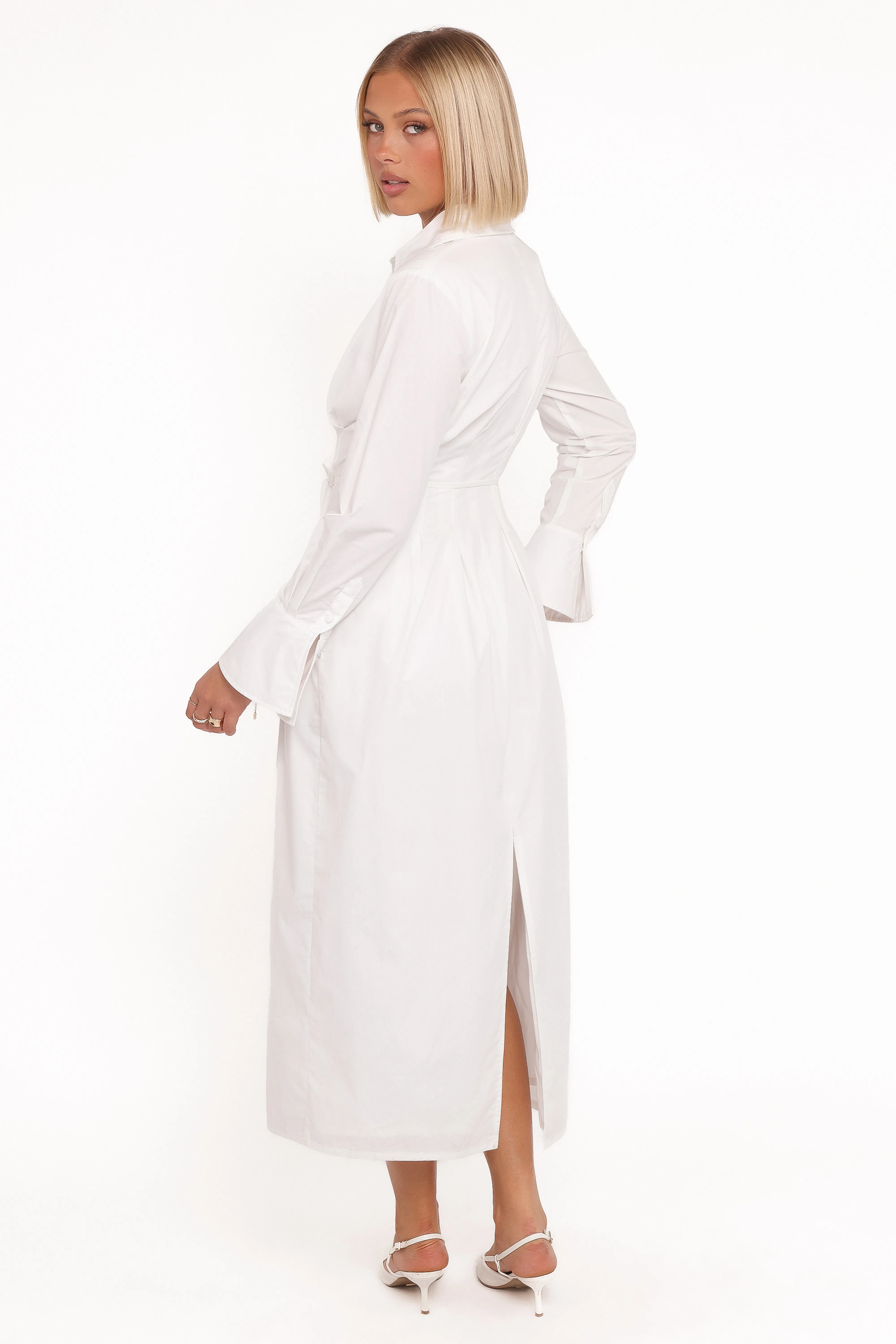 Alexander Shirt Dress - Ivory sold by Petal & Pup product image thumbnail 5