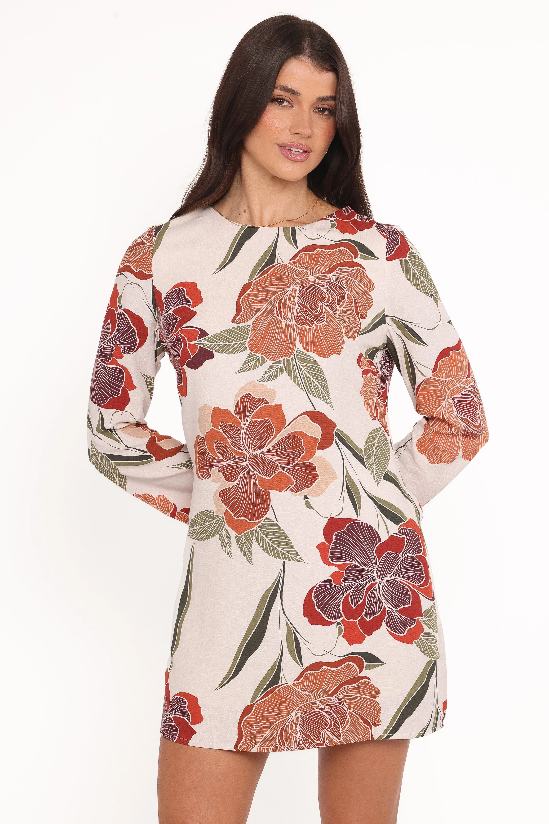 Elanira Mini Dress - Fall Floral sold by Petal & Pup