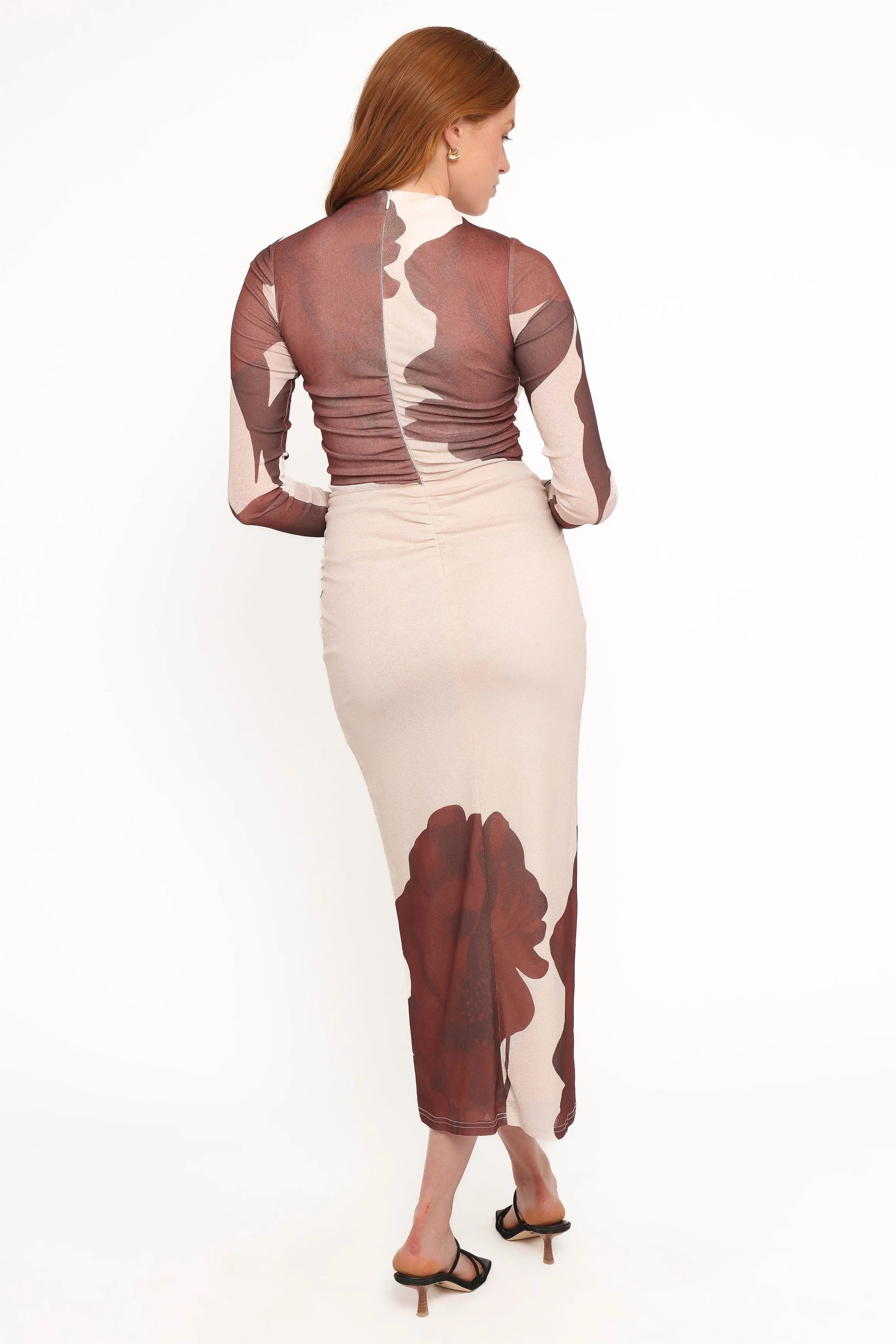 Sukin Midi Dress - Brown Floral sold by Petal & Pup product image thumbnail 5