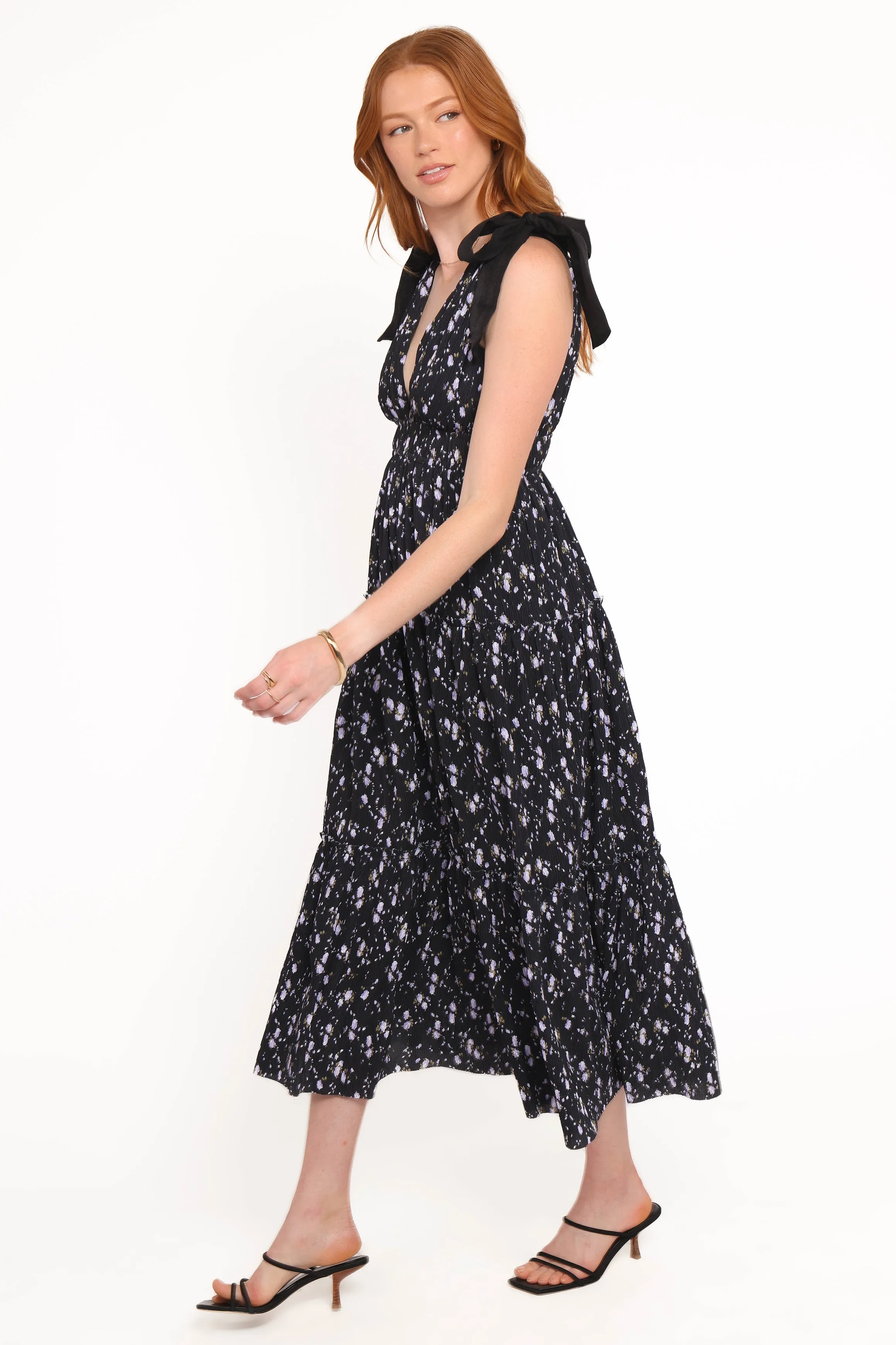 Adeline Maxi Dress - Black Floral sold by Petal & Pup product image thumbnail 3