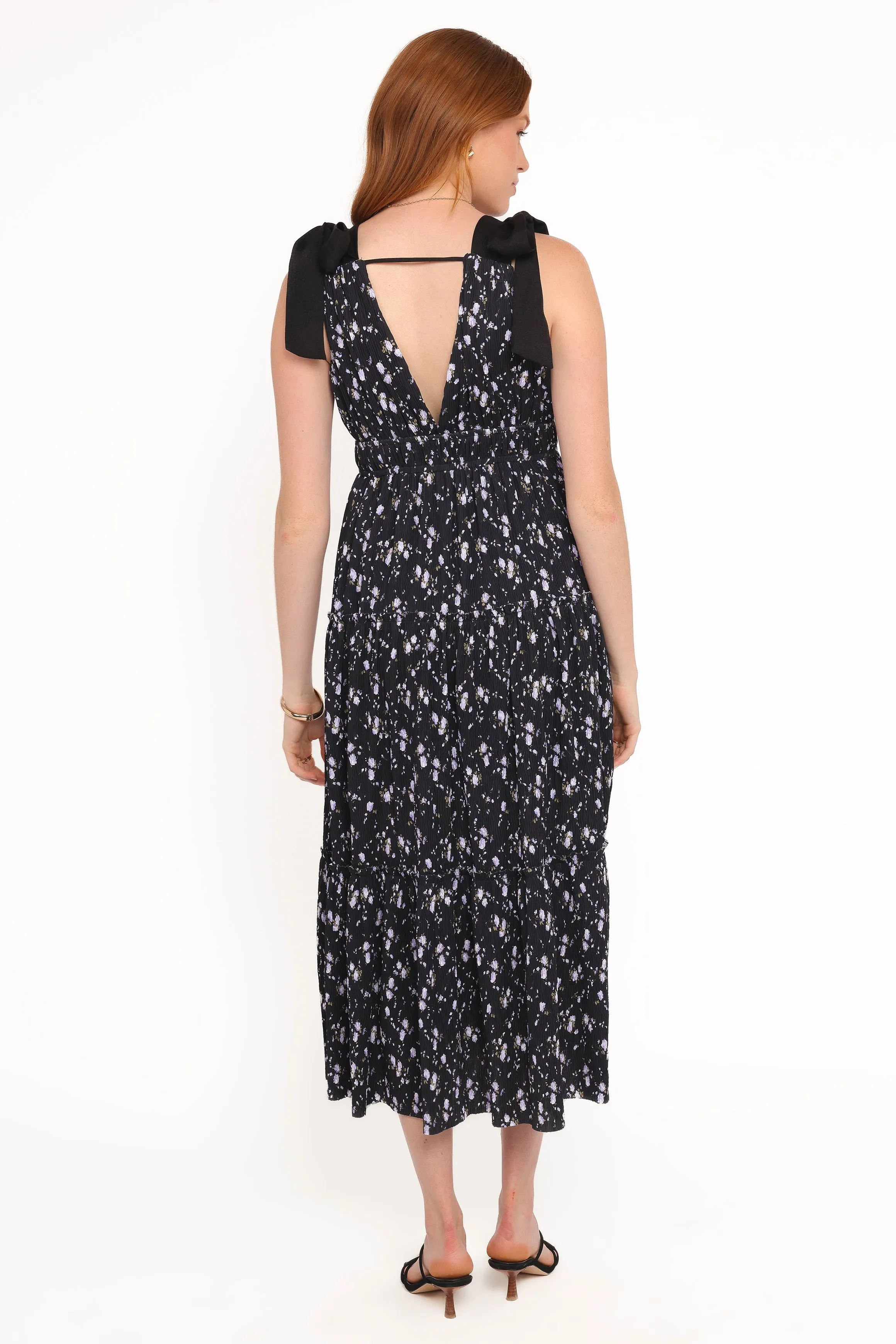 Adeline Maxi Dress - Black Floral sold by Petal & Pup product image thumbnail 4