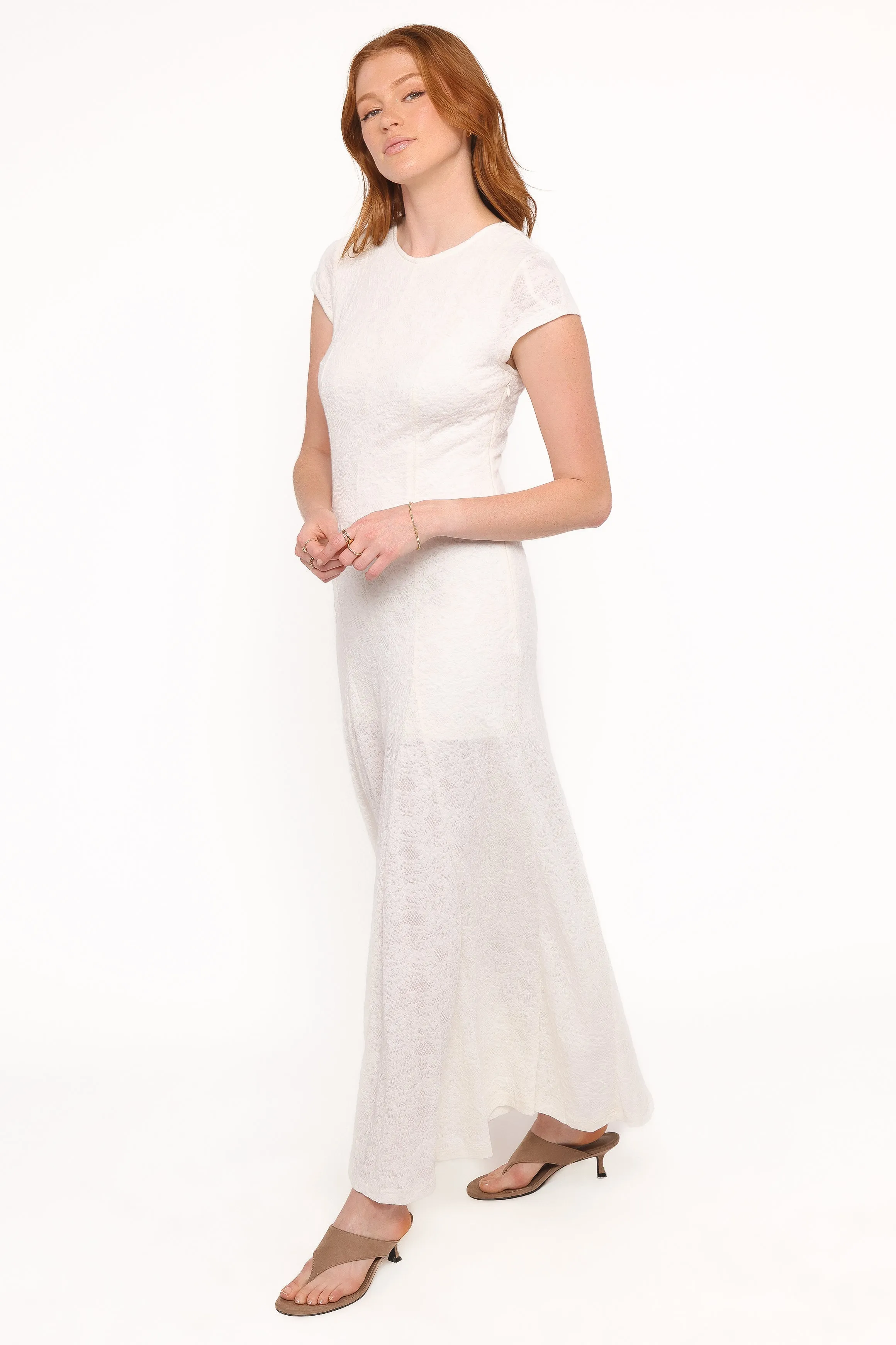 Constance Lace Maxi Dress - White sold by Petal & Pup product image thumbnail 3