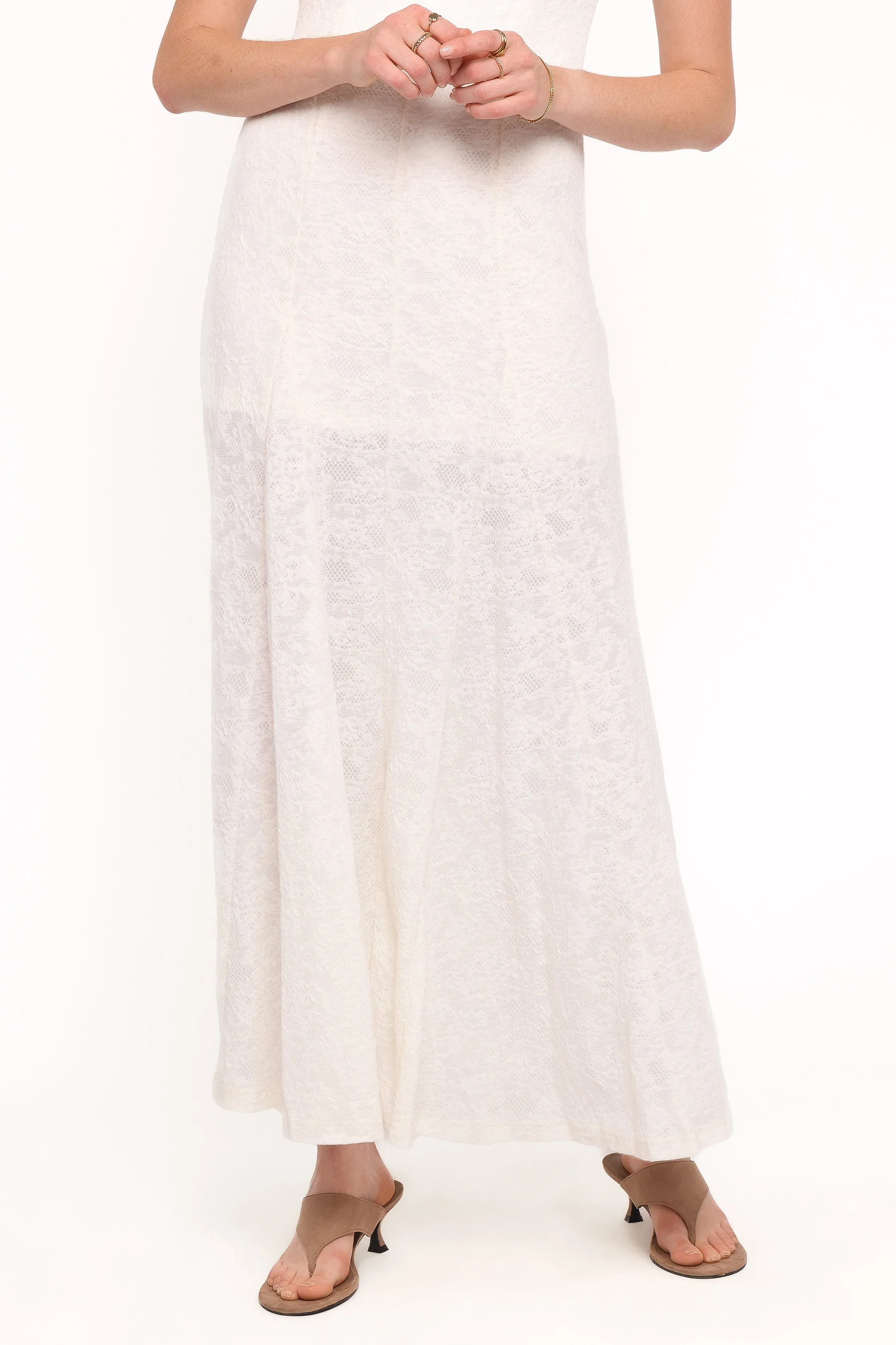 Constance Lace Maxi Dress - White sold by Petal & Pup product image thumbnail 5