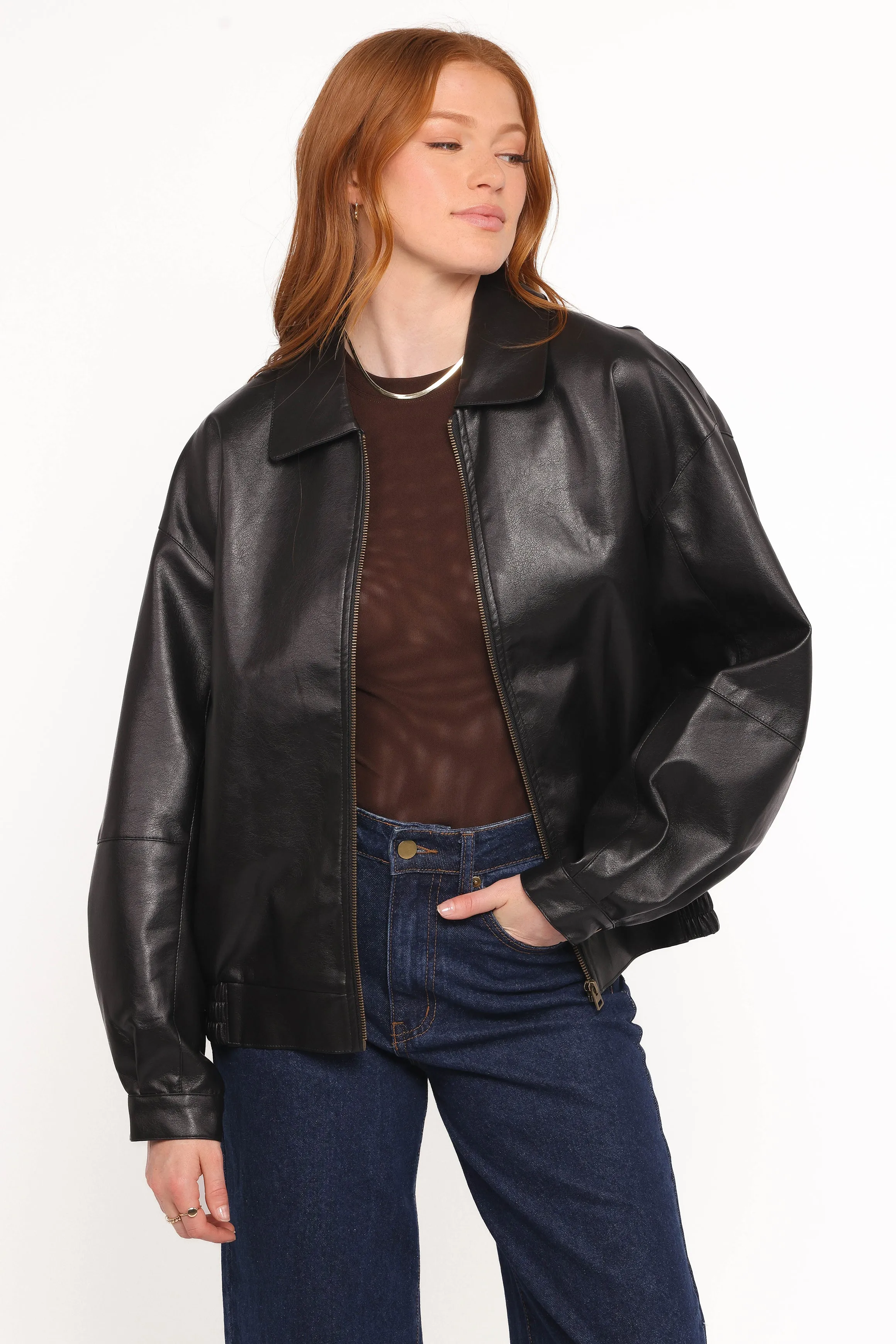 Zoe Bomber Jacket - Black sold by Petal & Pup
