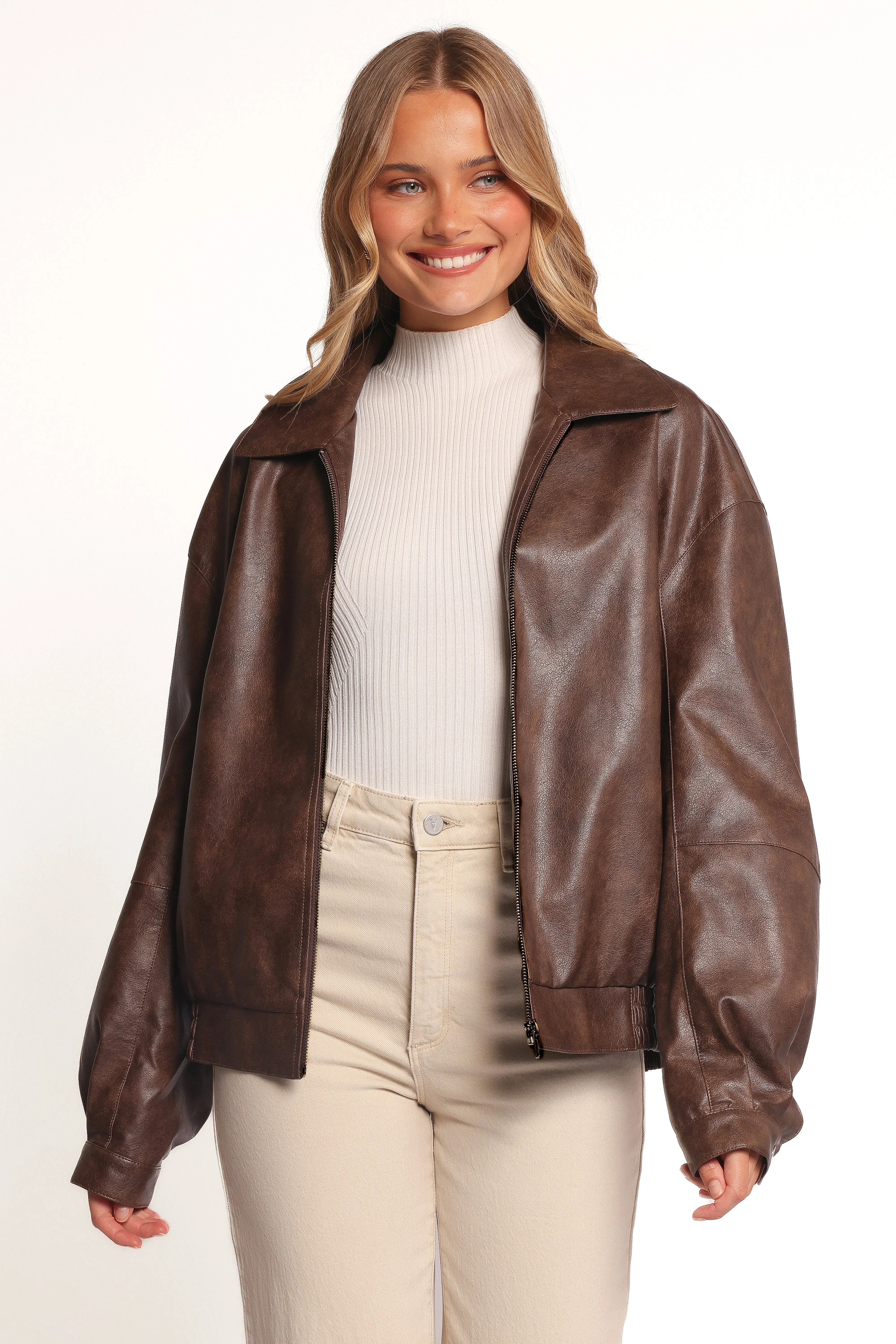 Zoe Bomber Jacket - Brown sold by Petal & Pup product image thumbnail 2