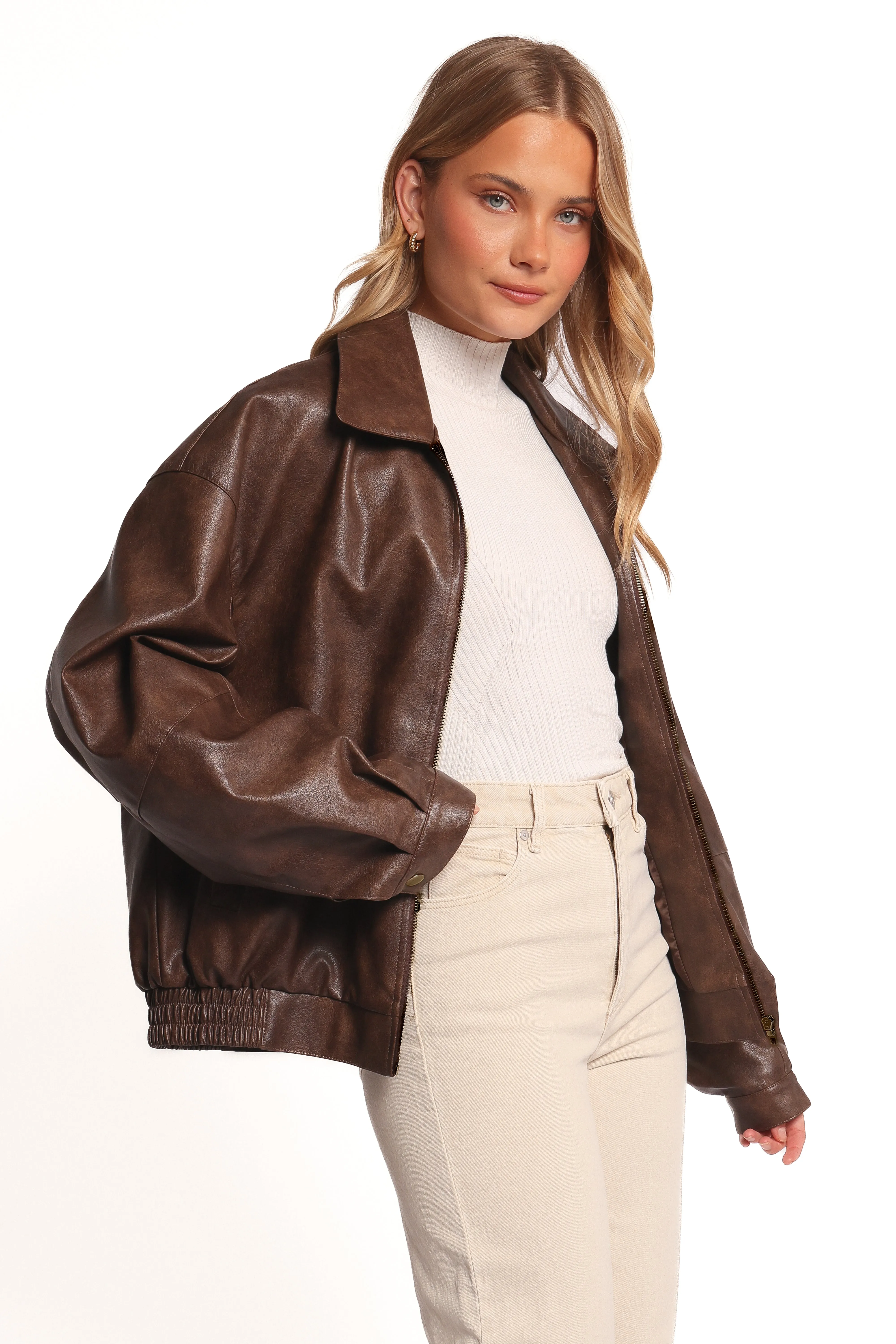 Zoe Bomber Jacket - Brown sold by Petal & Pup product image thumbnail 3
