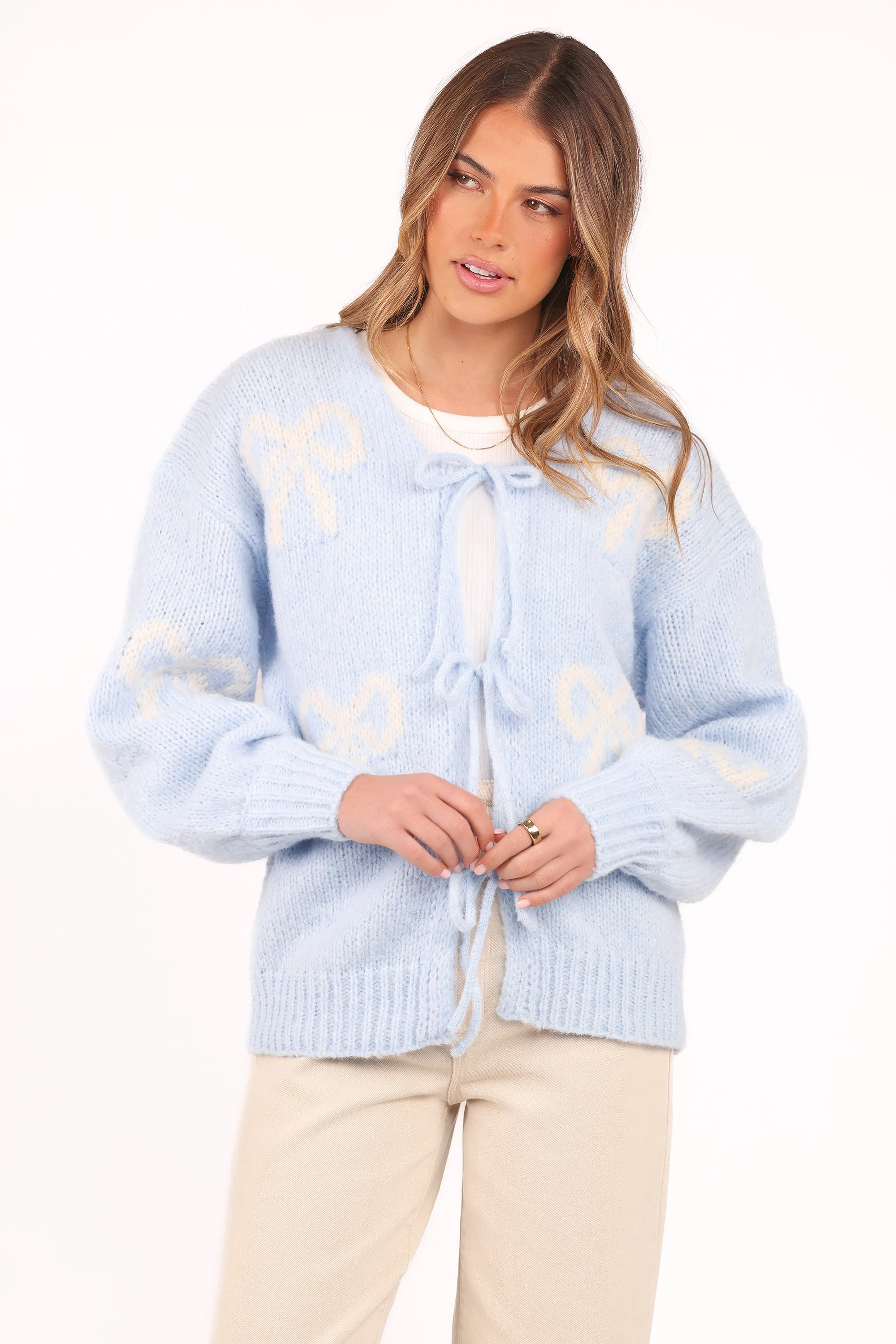 Vienna Bow Cardigan - Pale Blue sold by Petal & Pup product image thumbnail 2