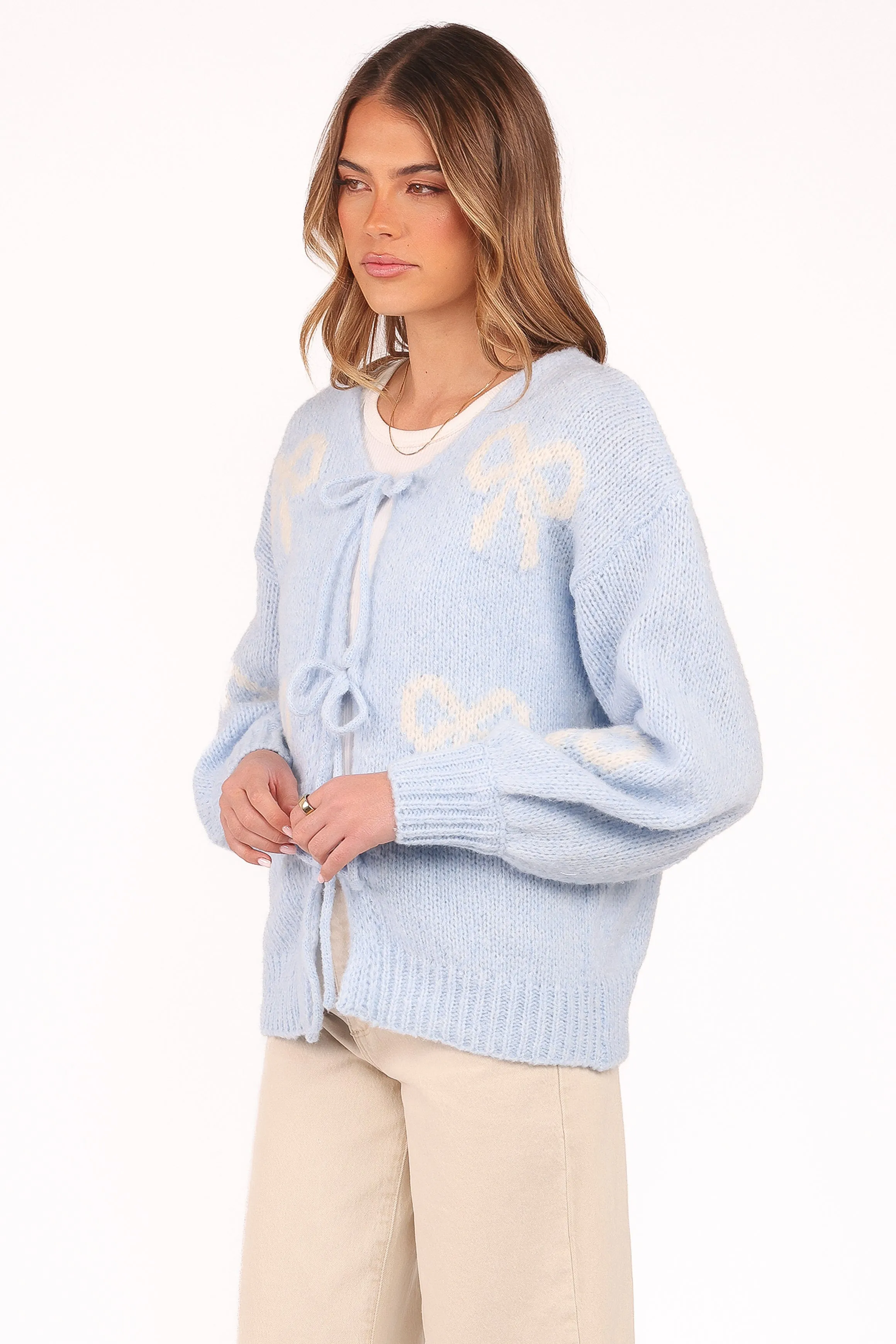 Vienna Bow Cardigan - Pale Blue sold by Petal & Pup product image thumbnail 4