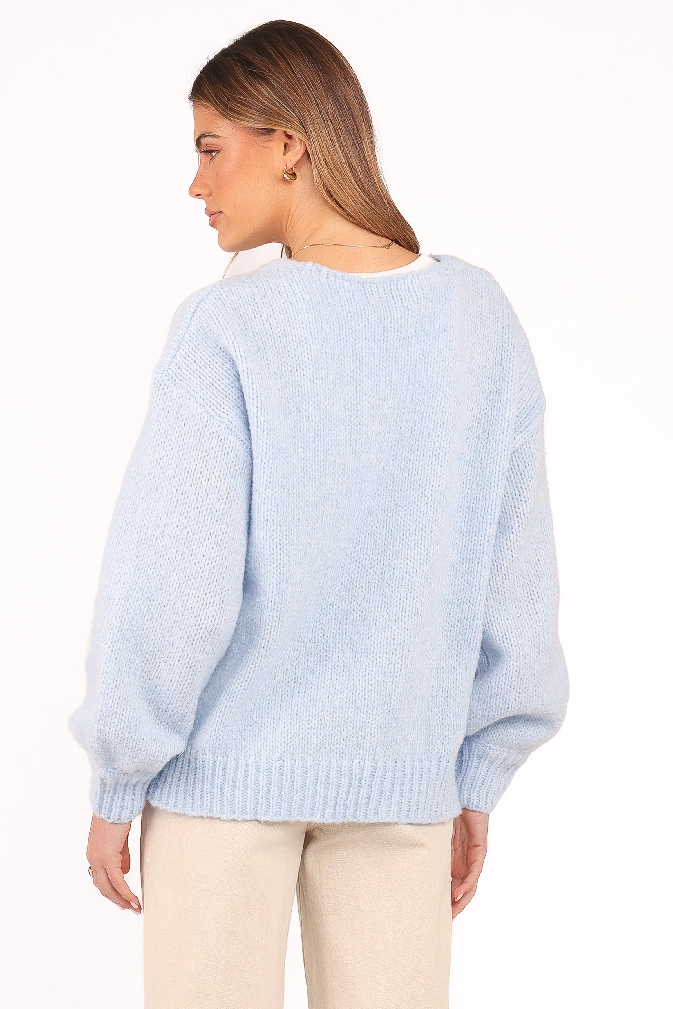 Vienna Bow Cardigan - Pale Blue sold by Petal & Pup product image thumbnail 5