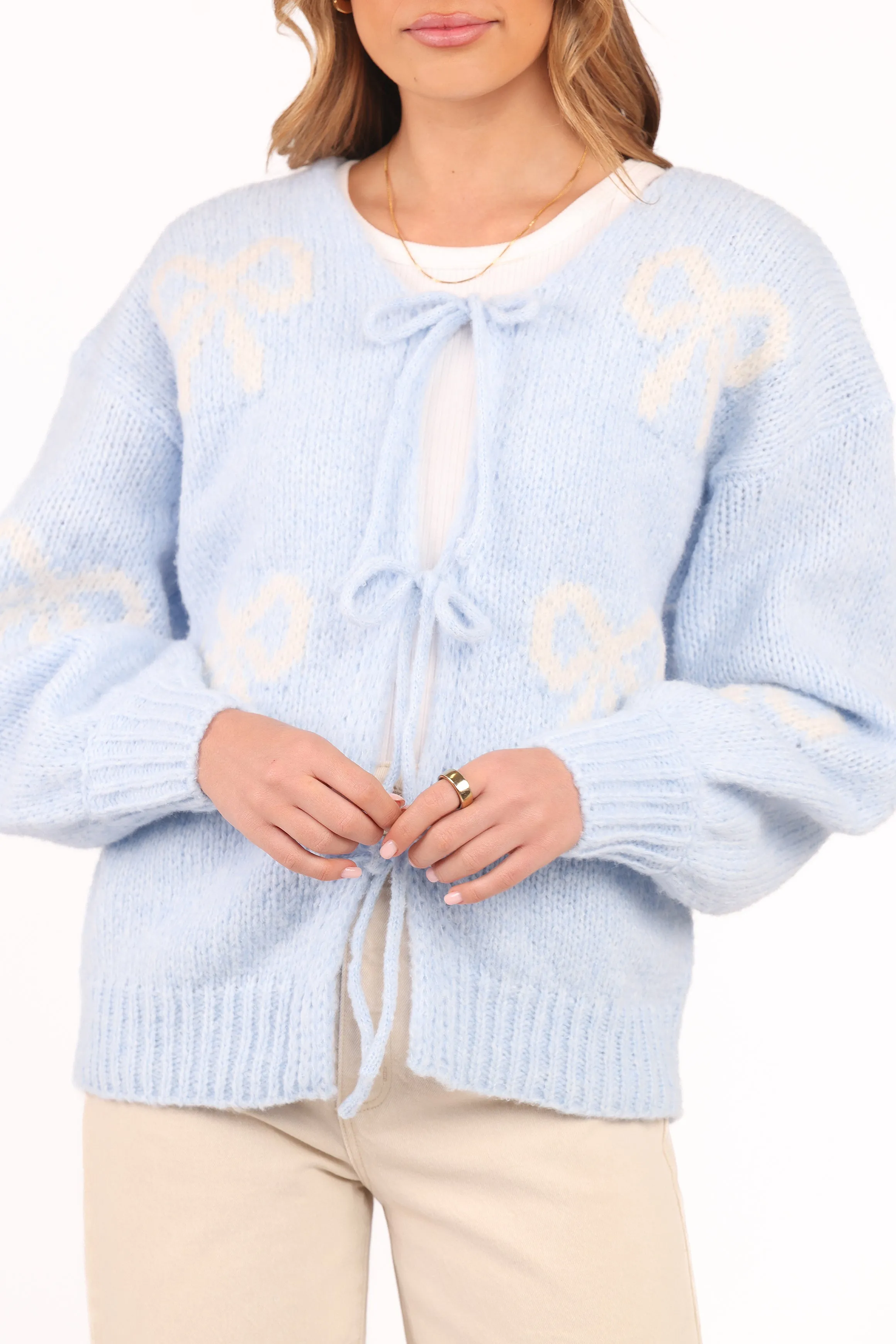 Vienna Bow Cardigan - Pale Blue sold by Petal & Pup product image thumbnail 3