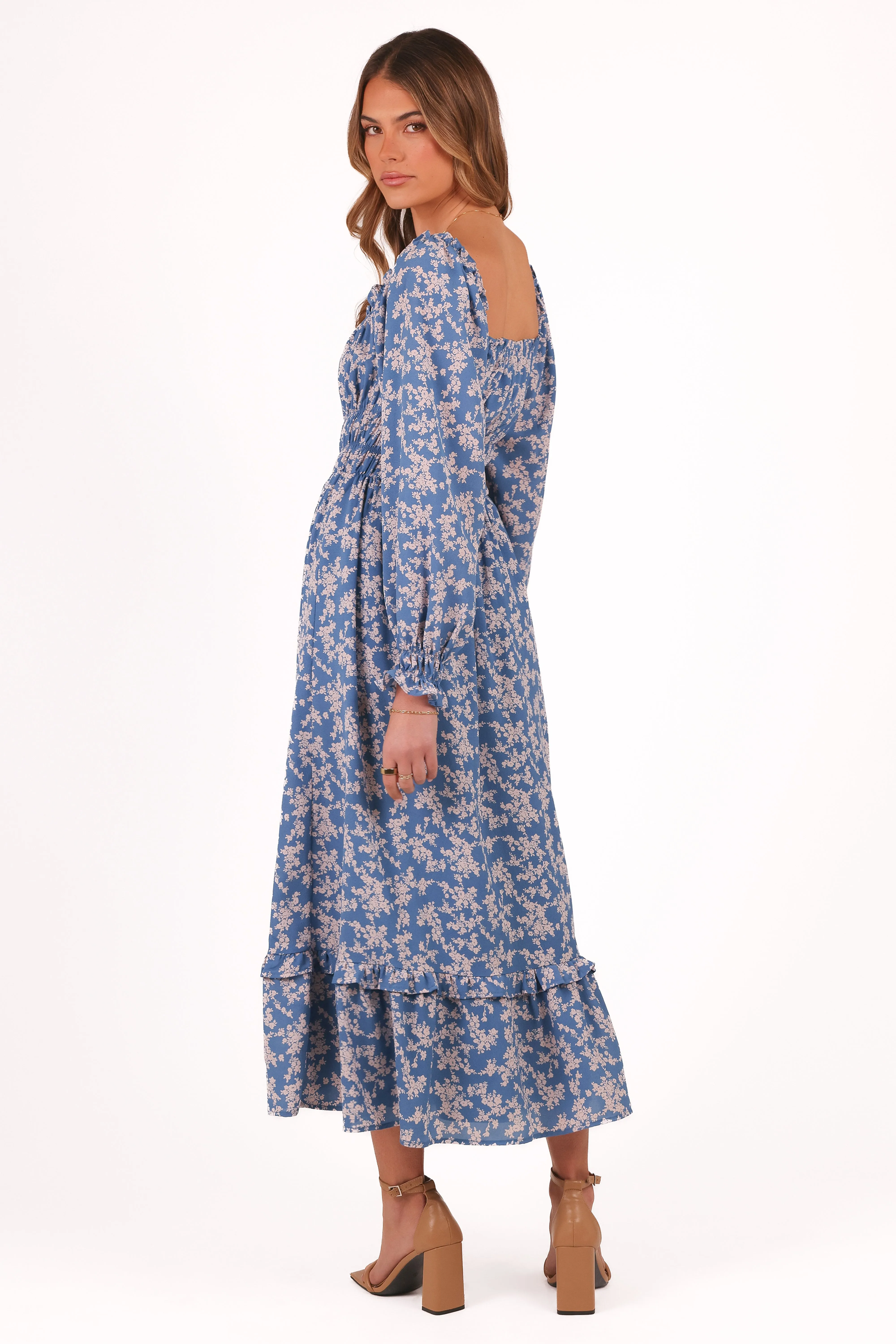 Aine Midi Dress - Blue Floral sold by Petal & Pup product image thumbnail 5