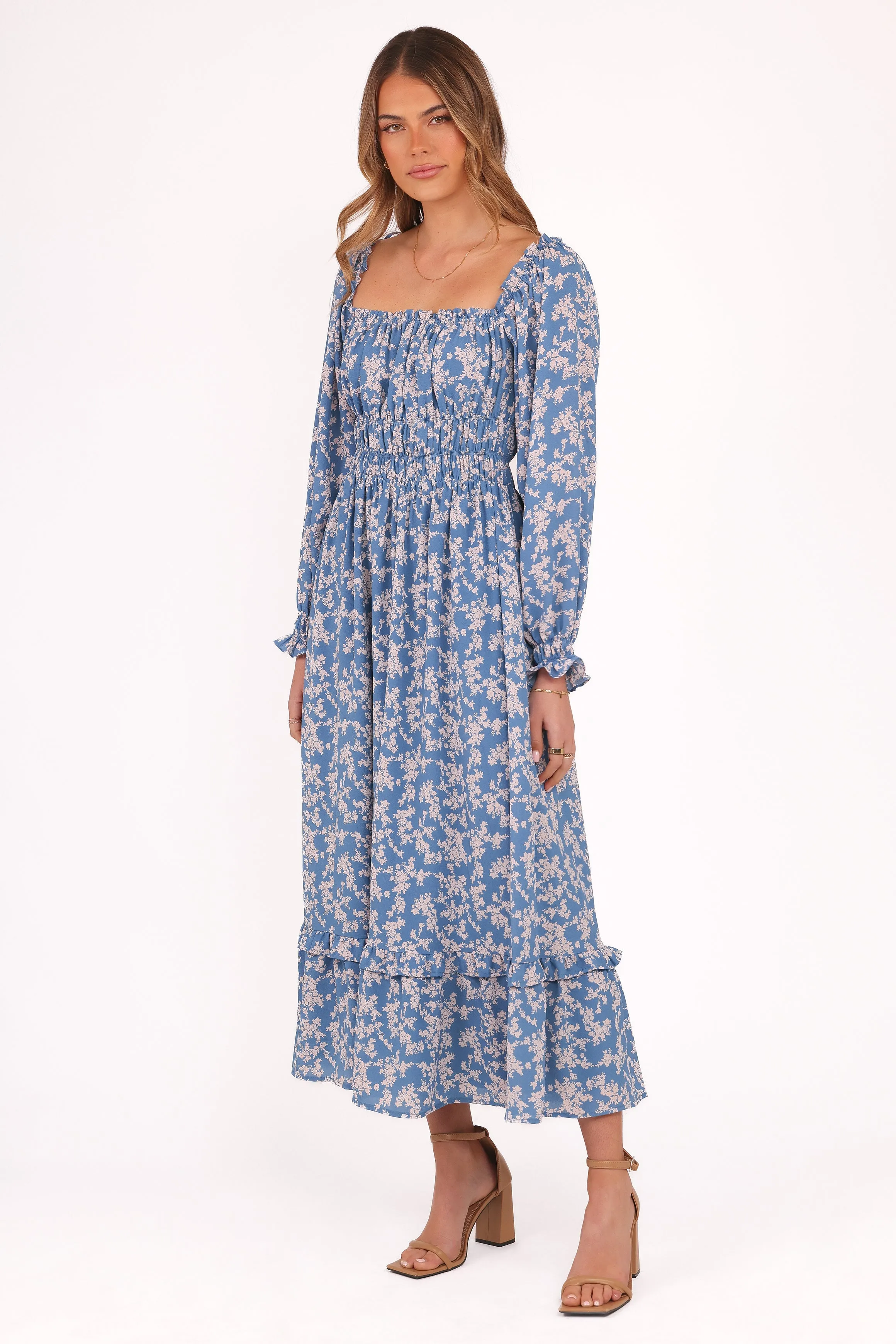 Aine Midi Dress - Blue Floral sold by Petal & Pup product image thumbnail 4