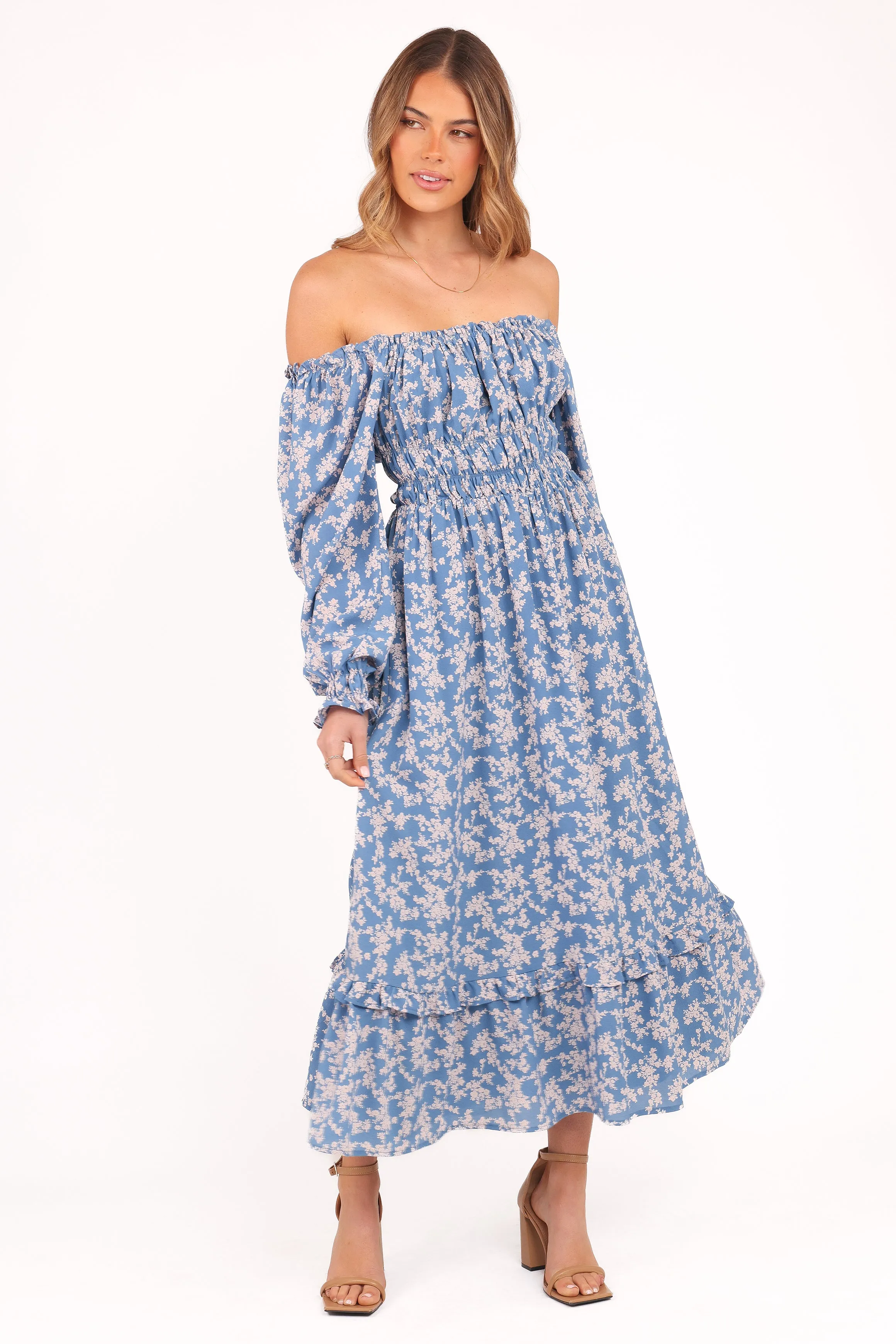 Aine Midi Dress - Blue Floral sold by Petal & Pup product image thumbnail 2