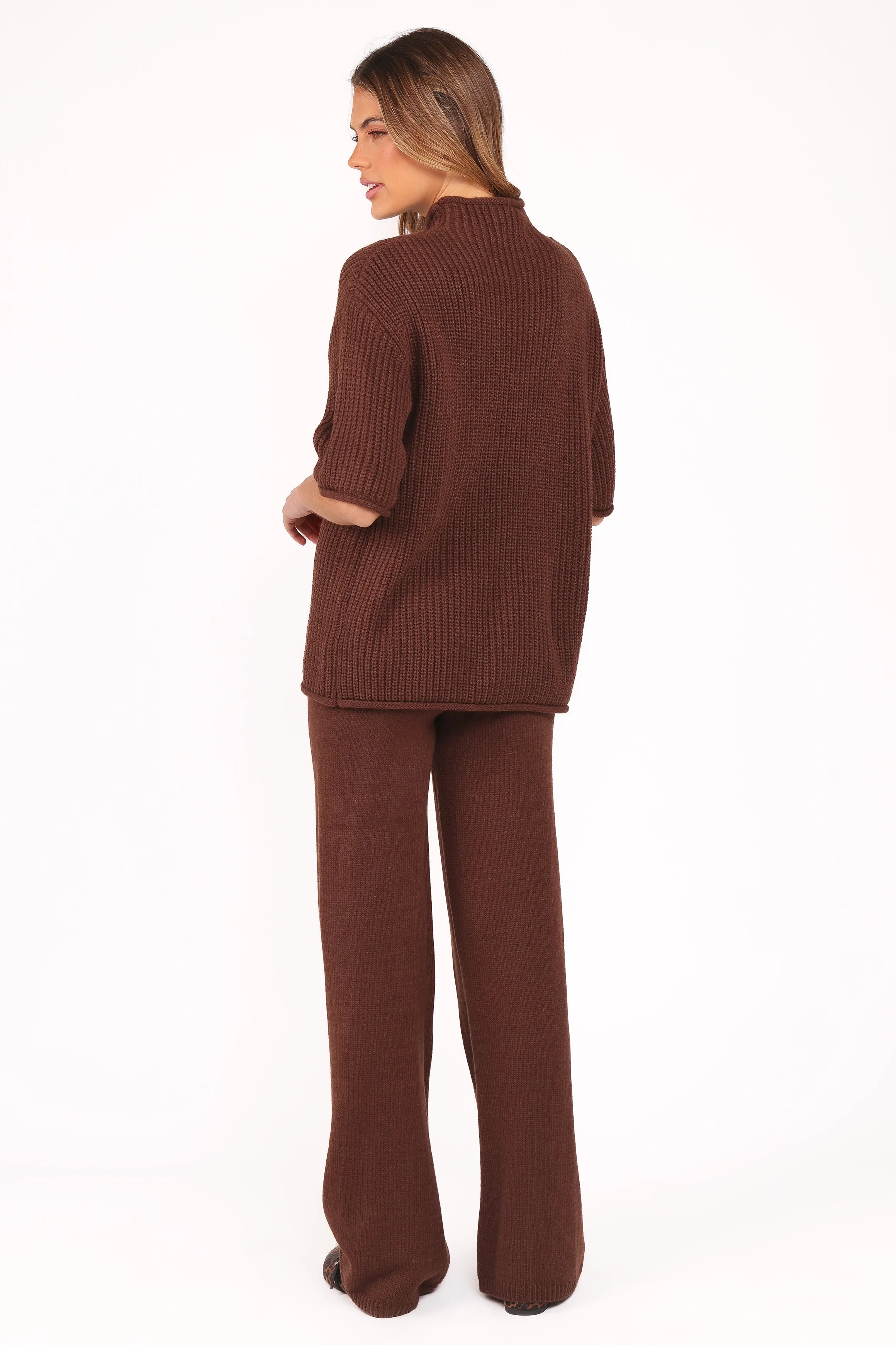Remii Knit Pant Set - Chocolate sold by Petal & Pup product image thumbnail 5