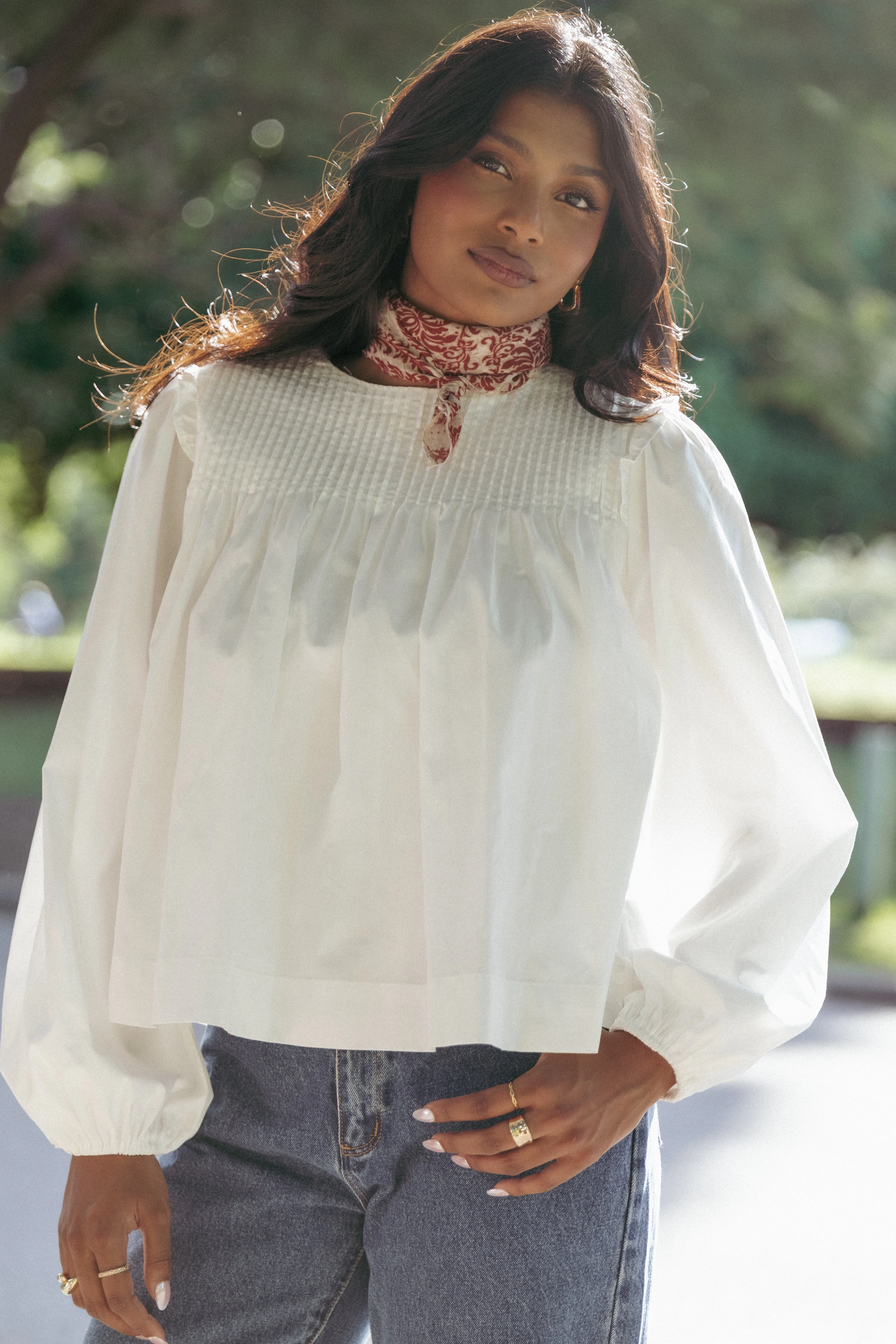 Melanie Scarf - Red Floral sold by Petal & Pup product image thumbnail 2