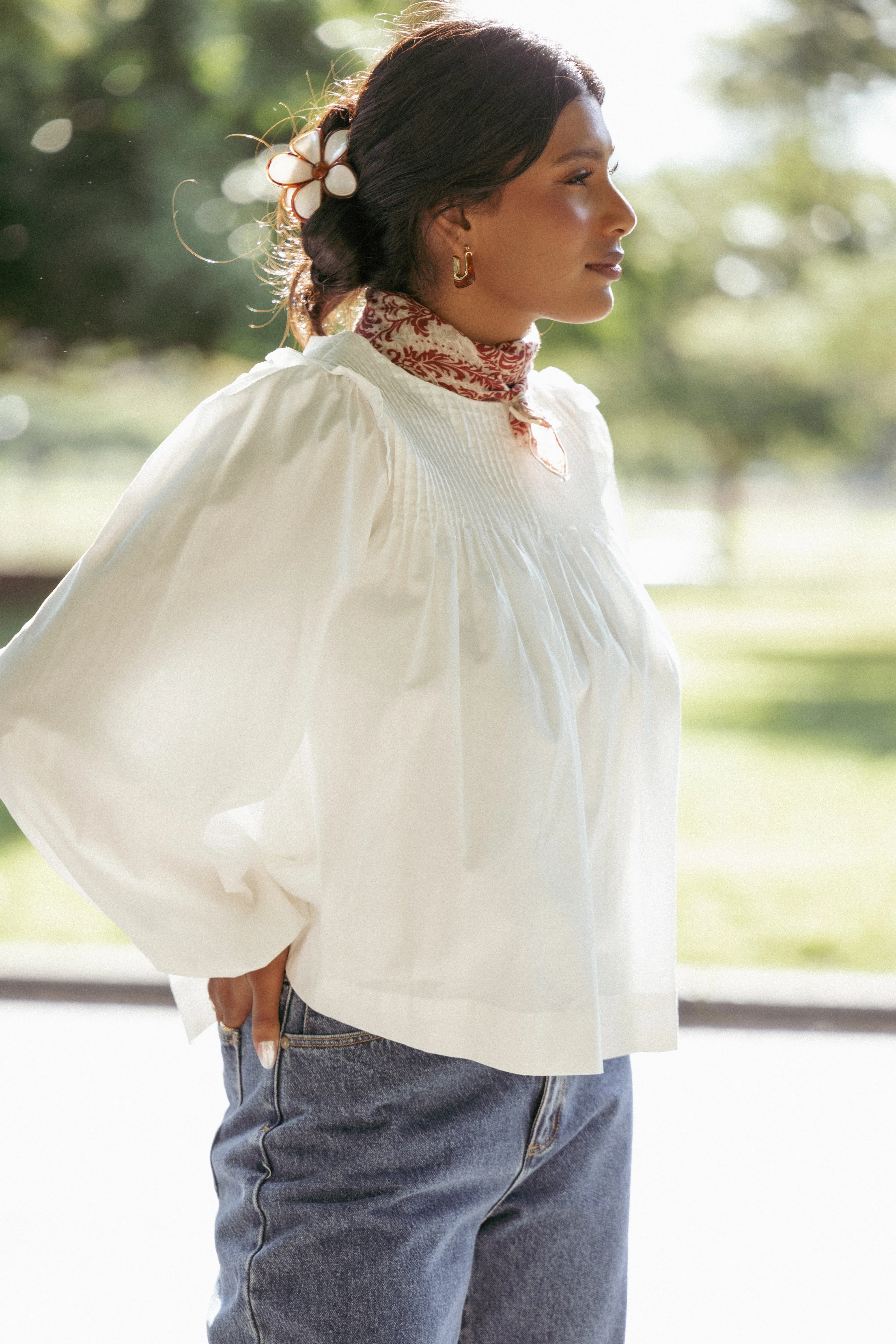 Melanie Scarf - Red Floral sold by Petal & Pup product image thumbnail 4