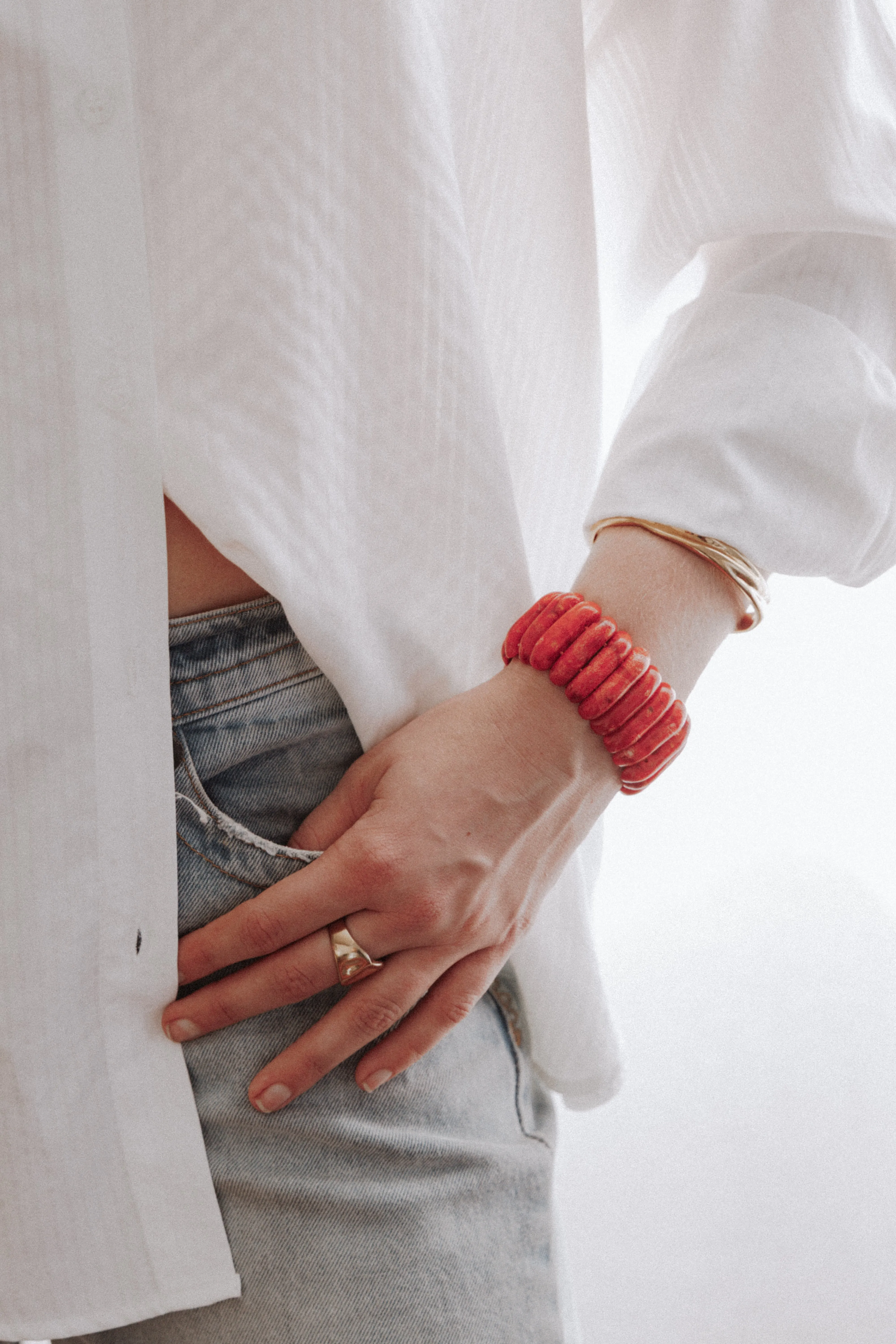 Anya Bracelet - Red sold by Petal & Pup