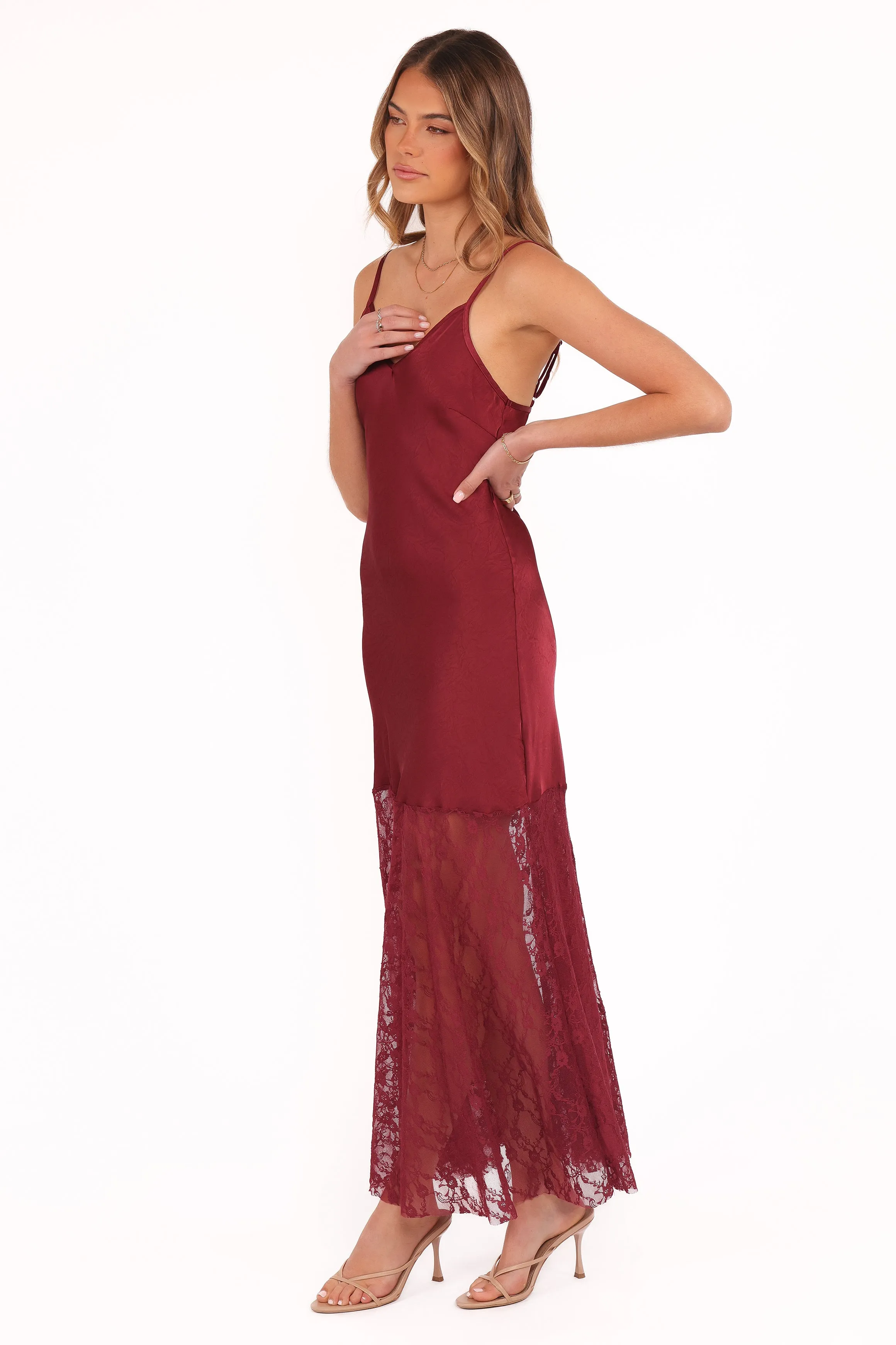 Elowyn Maxi Dress - Cherry sold by Petal & Pup product image thumbnail 4