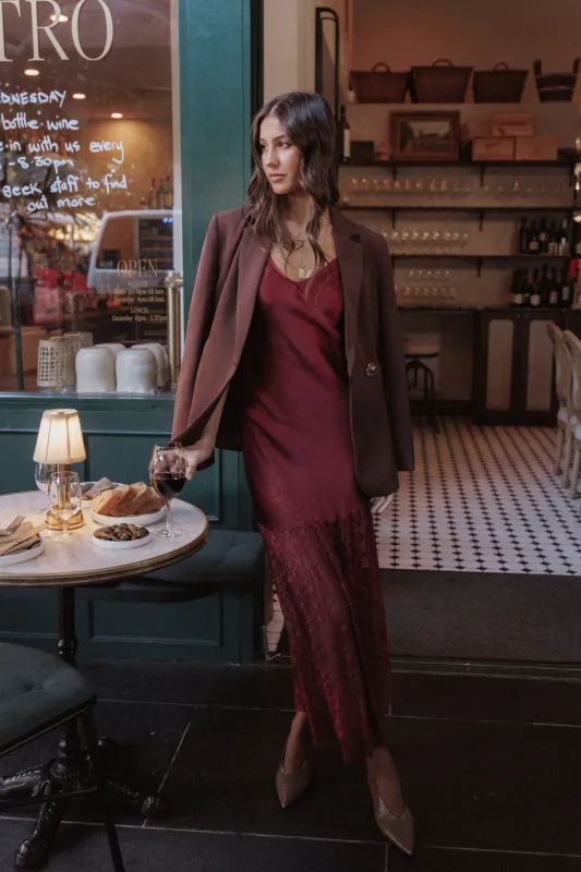 Elowyn Maxi Dress - Cherry sold by Petal & Pup