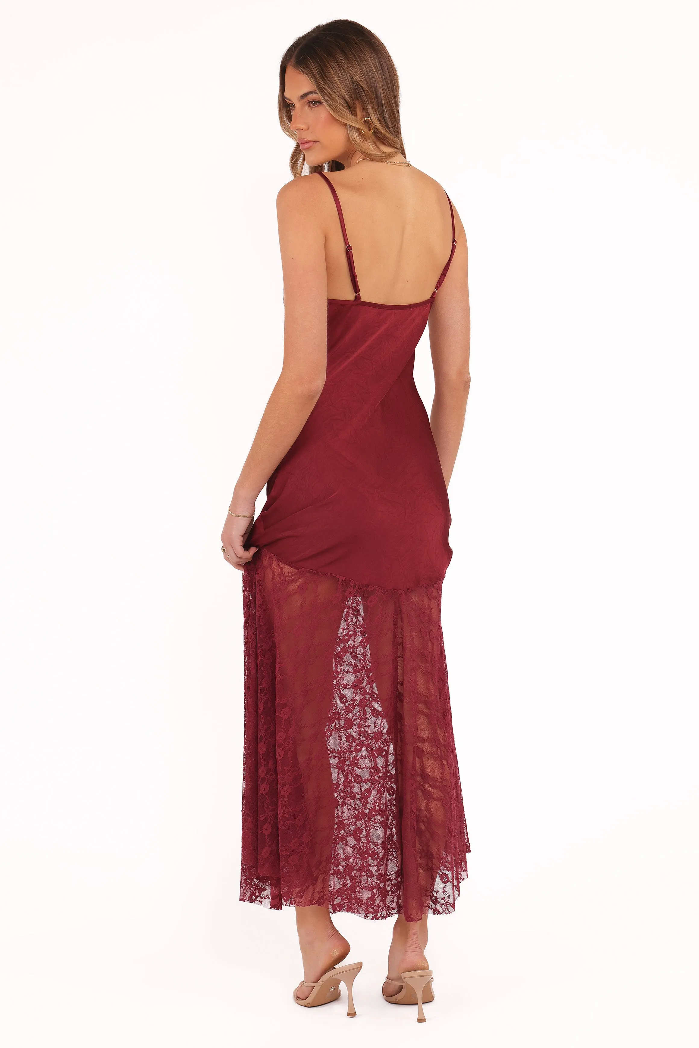 Elowyn Maxi Dress - Cherry sold by Petal & Pup product image thumbnail 5