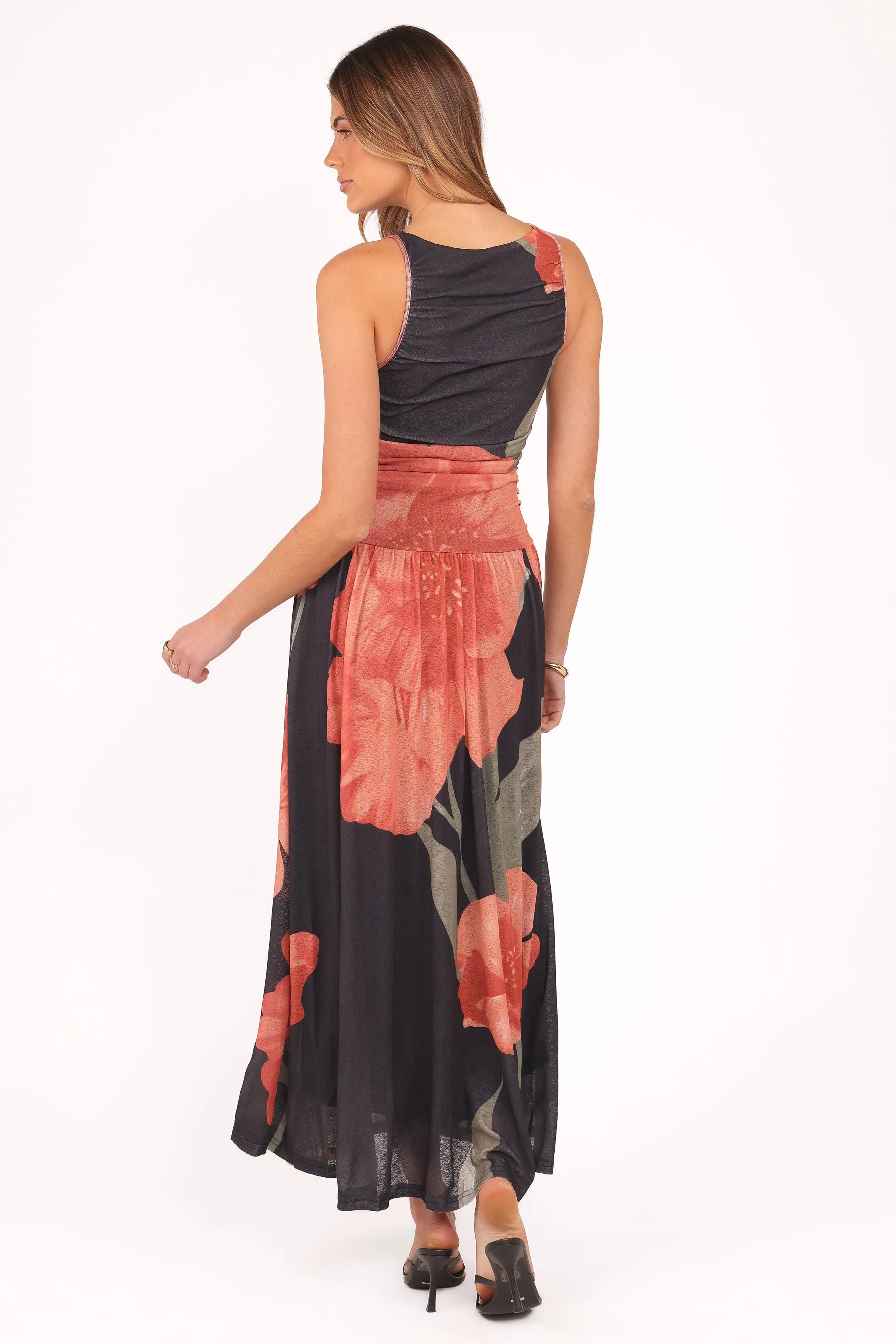 Carlin Midi Dress - Black Floral sold by Petal & Pup product image thumbnail 5