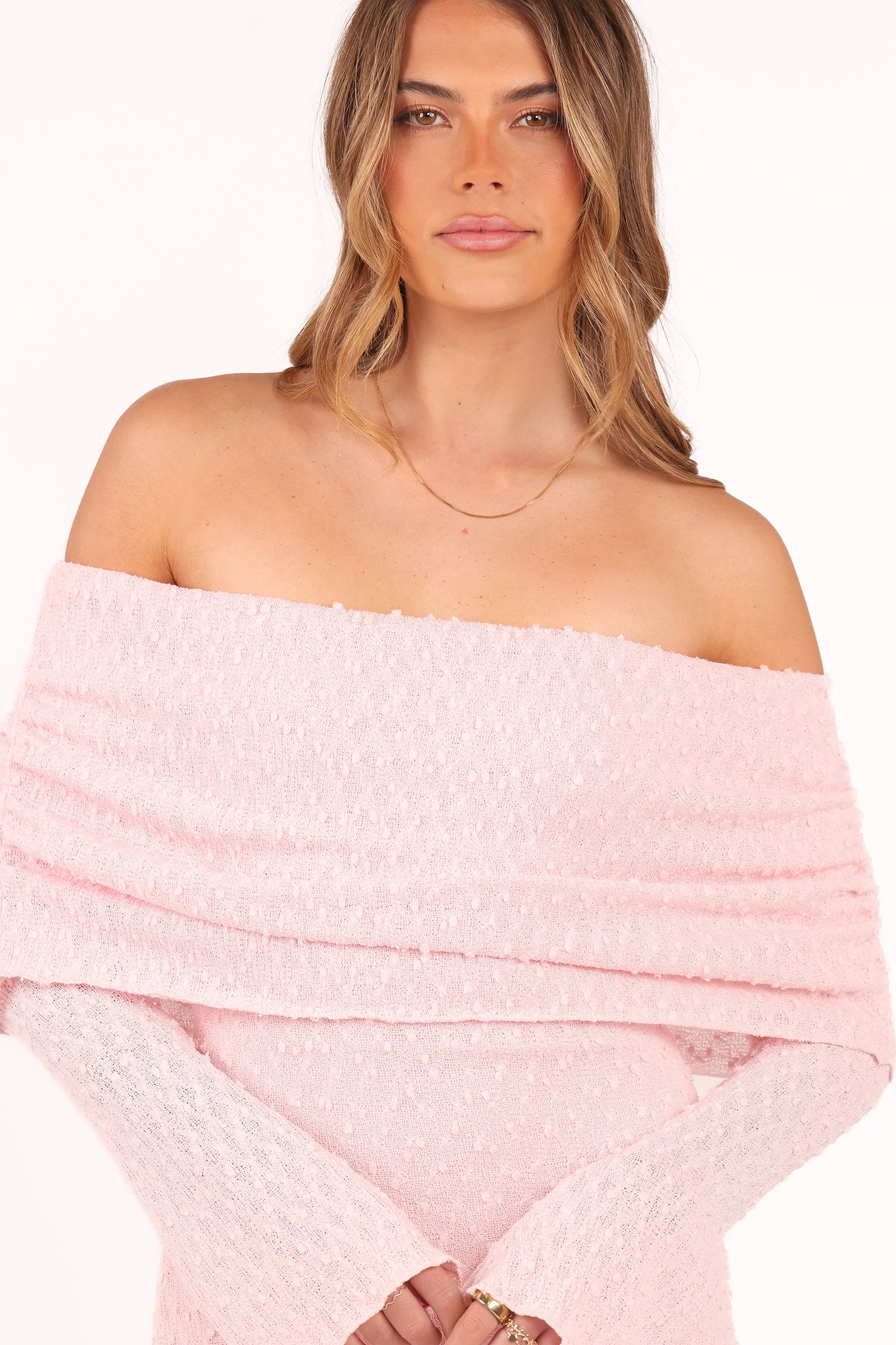 Wilma Off Shoulder Dress - Pink sold by Petal & Pup product image thumbnail 3