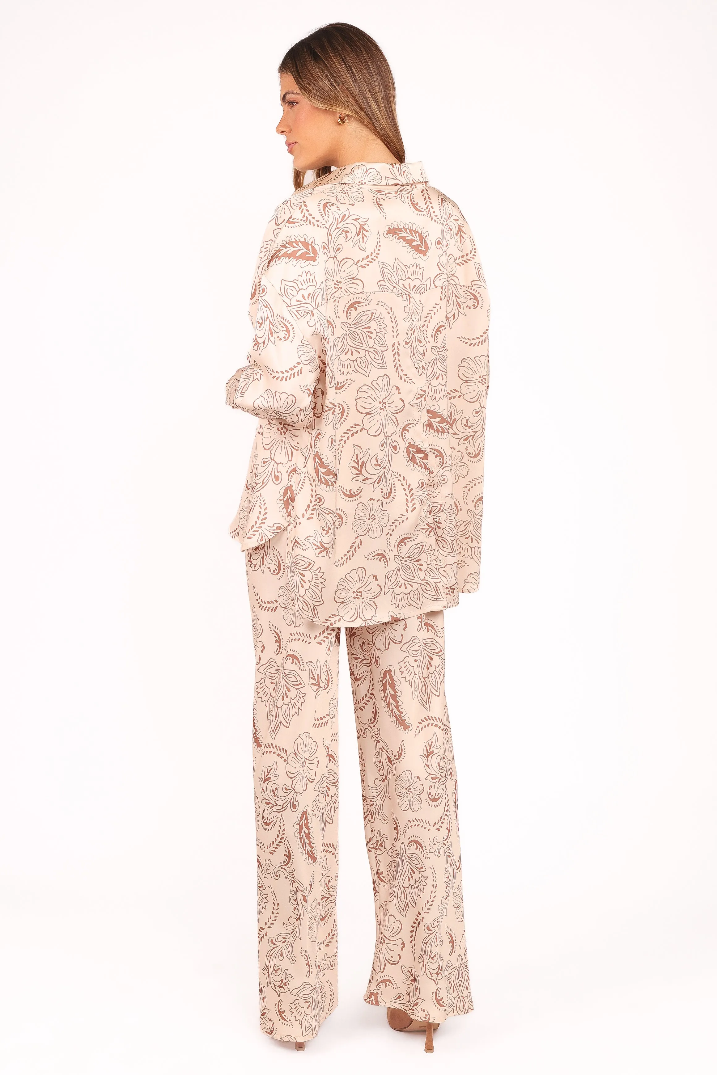 Rosalie Satin Pant - Brown Paisley sold by Petal & Pup product image thumbnail 5