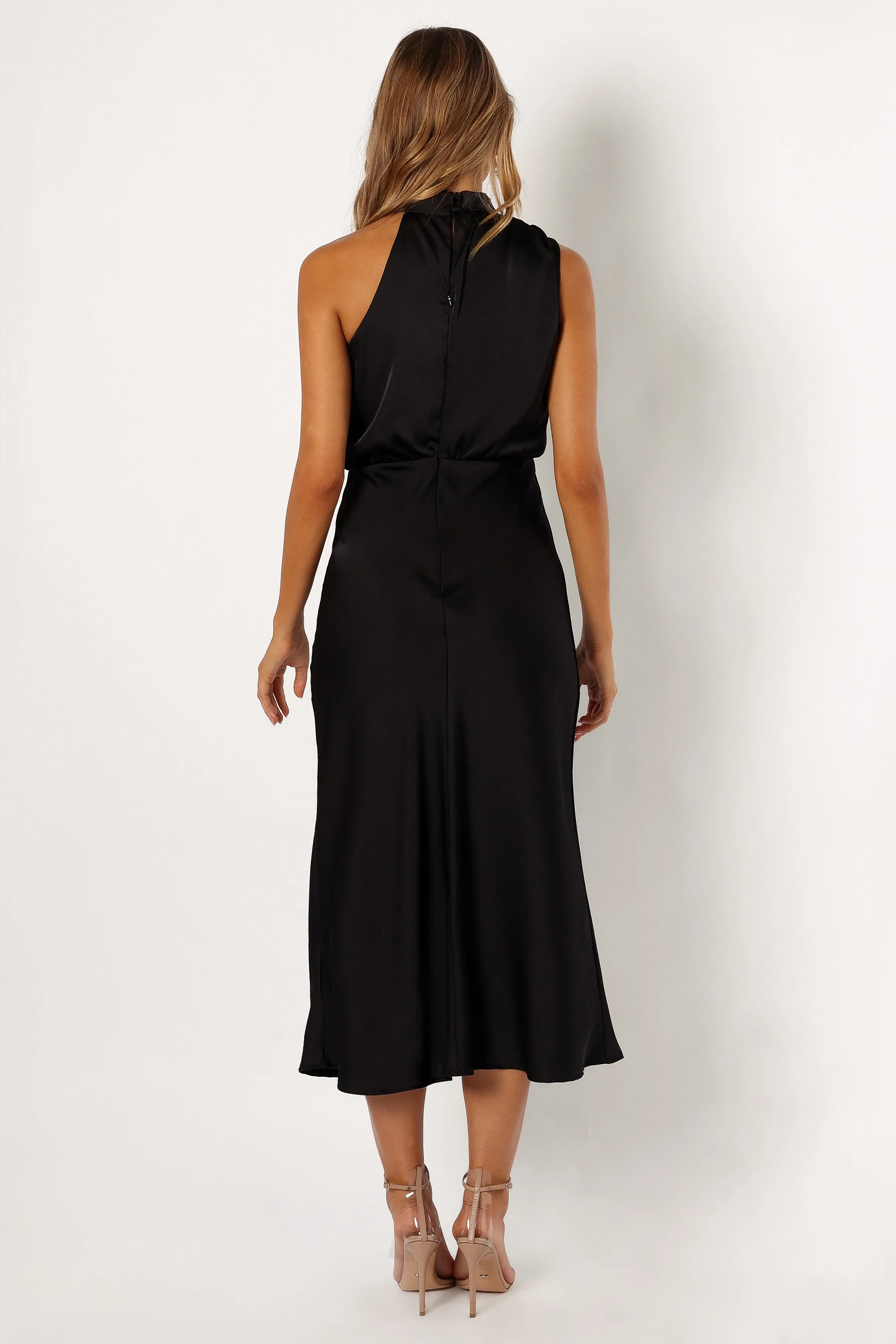 Anabelle Halter Neck Midi Dress - Black sold by Petal & Pup product image thumbnail 5