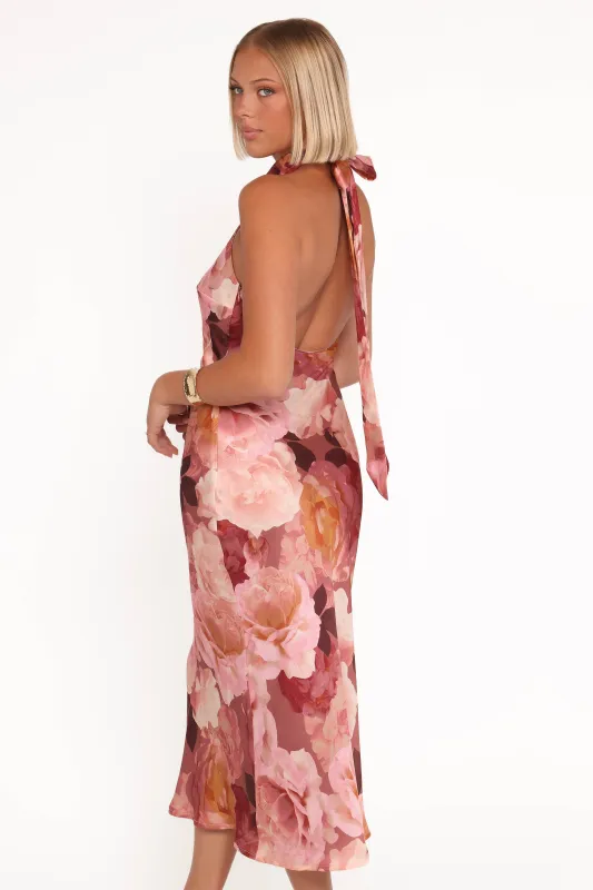 Lovett Maxi Halter Dress - Botanical Garden sold by Petal & Pup