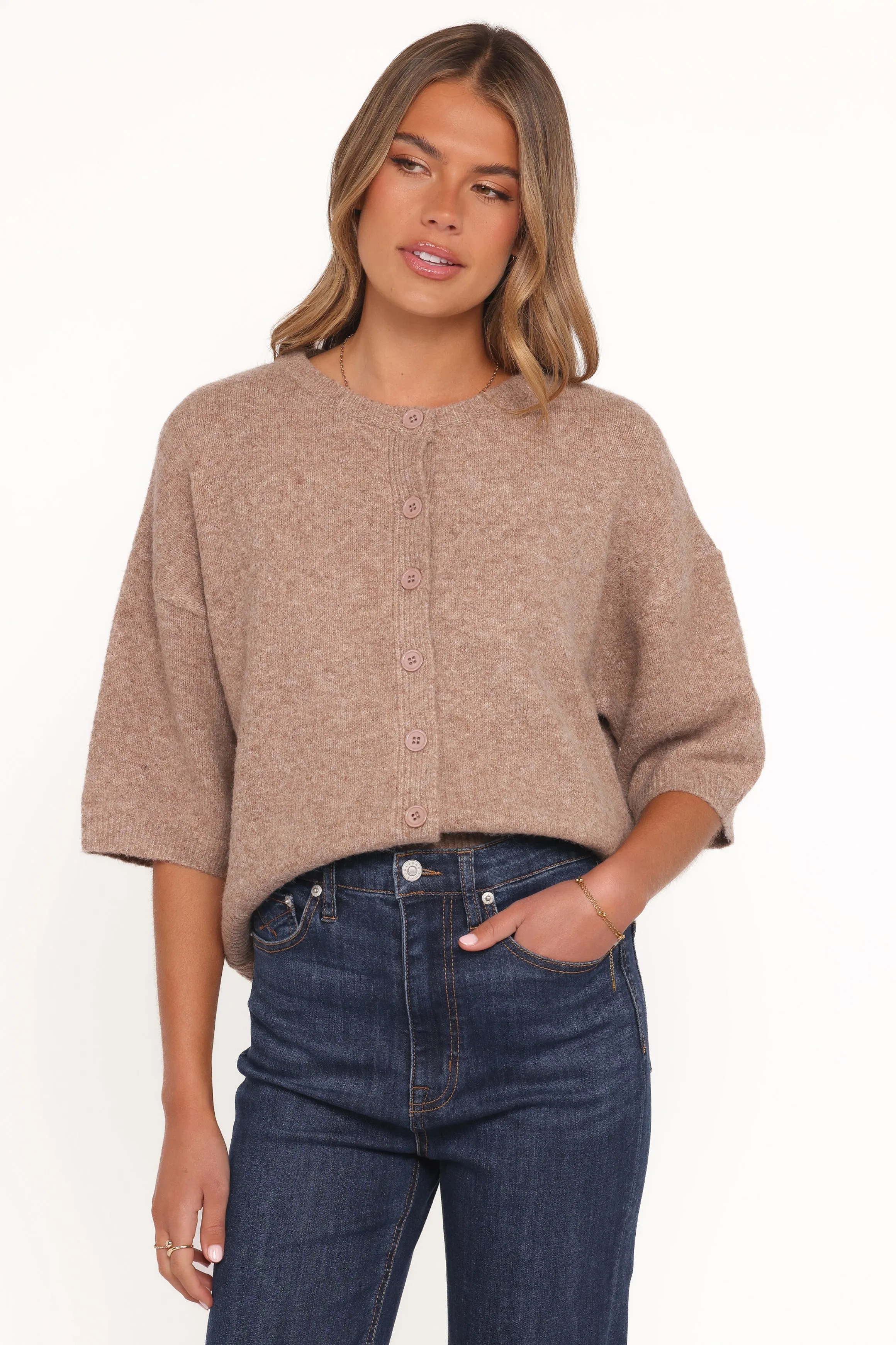 Lilith Knit Top - Mocha sold by Petal & Pup