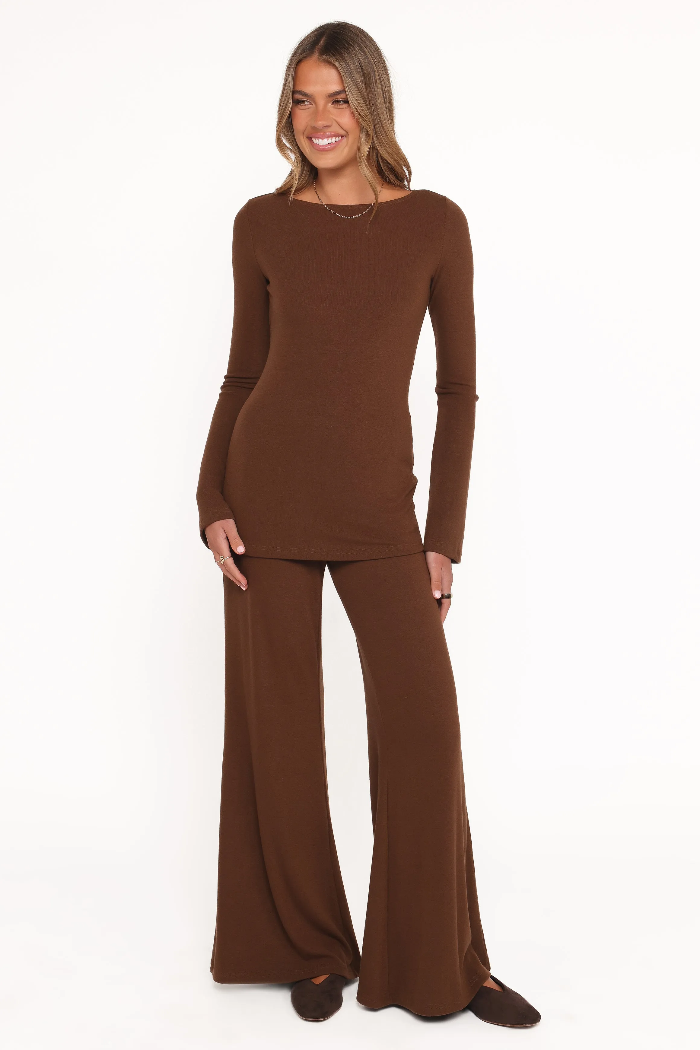 Selly Knitted Pant Set - Brown sold by Petal & Pup product image thumbnail 2