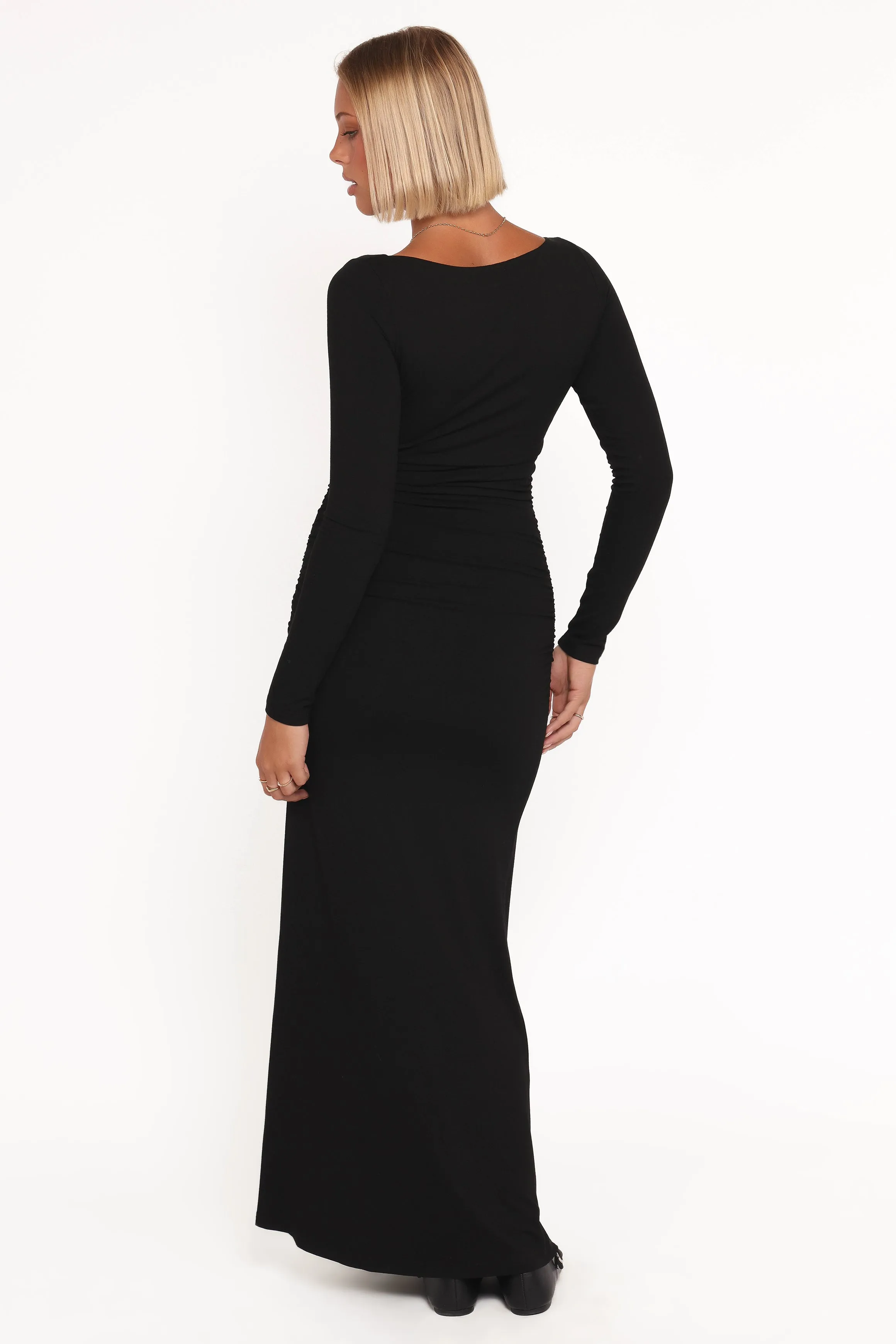 Warren Long Sleeve Maxi Dress - Black sold by Petal & Pup product image thumbnail 4