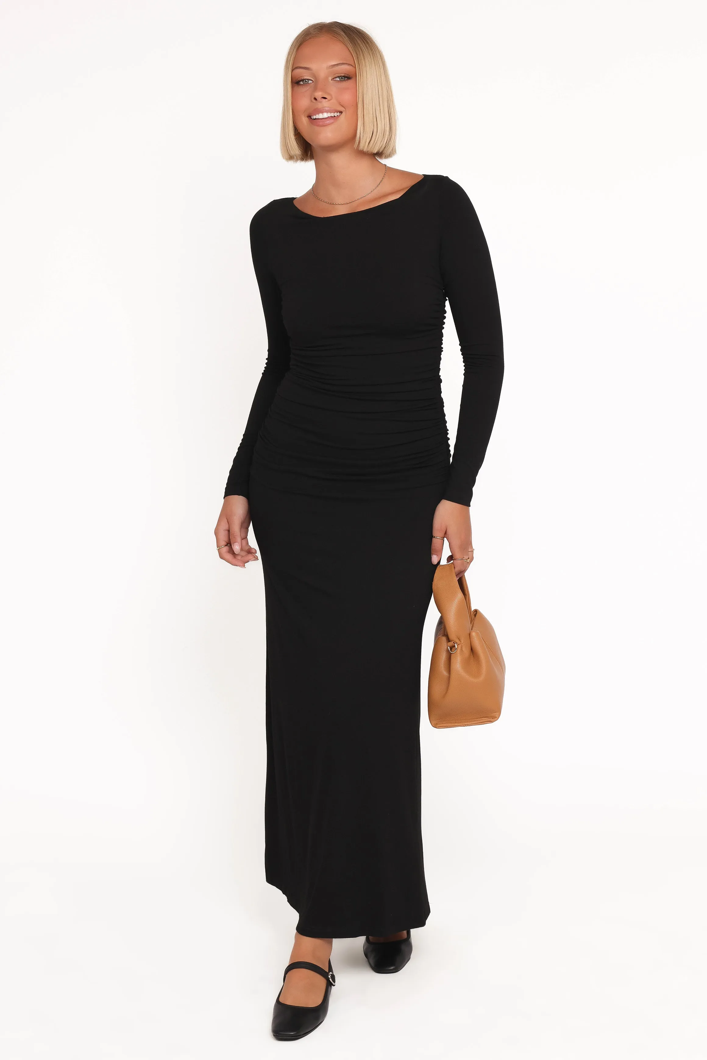 Warren Long Sleeve Maxi Dress - Black sold by Petal & Pup product image thumbnail 2