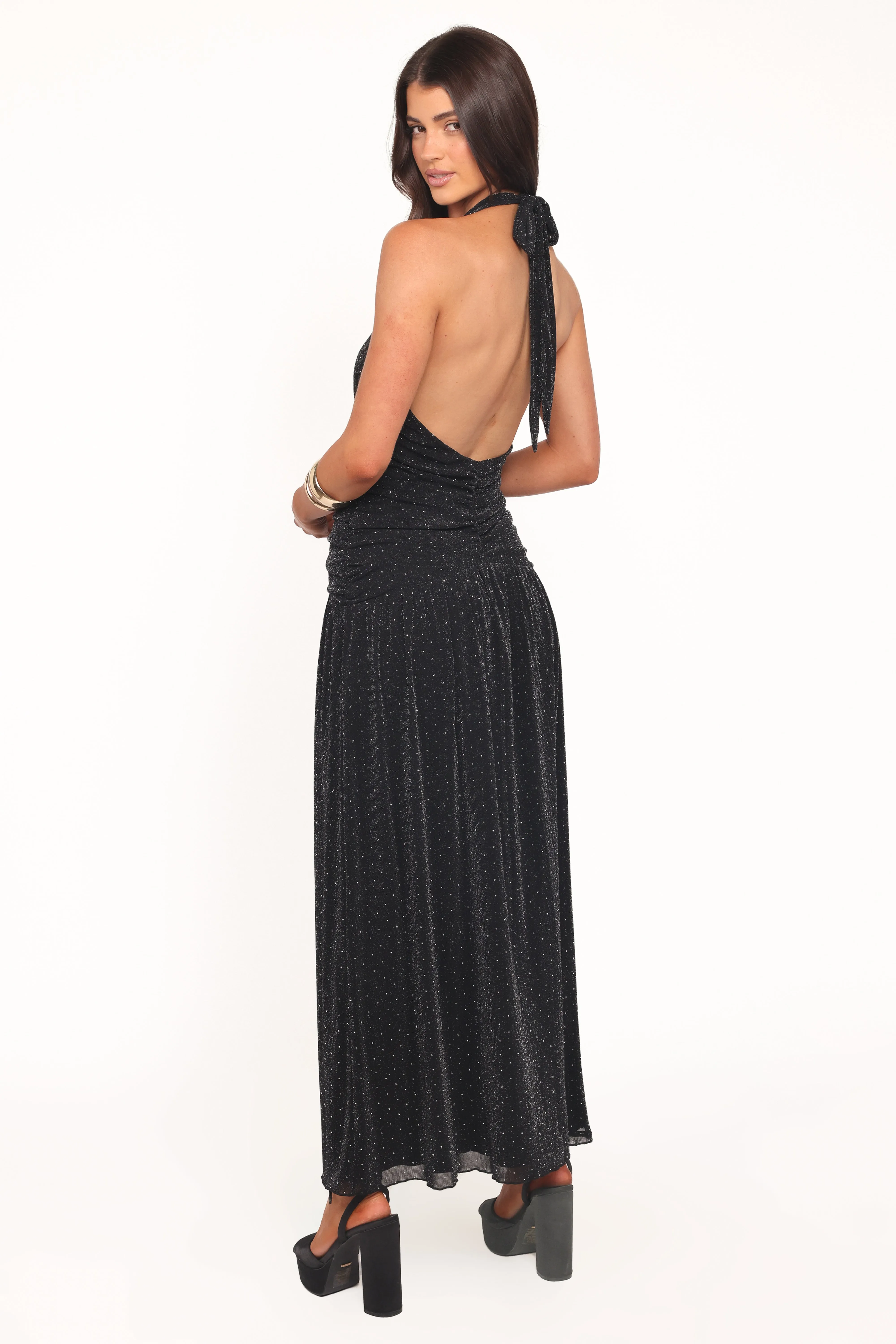 Lucas Halterneck Maxi Dress - Black sold by Petal & Pup product image thumbnail 4