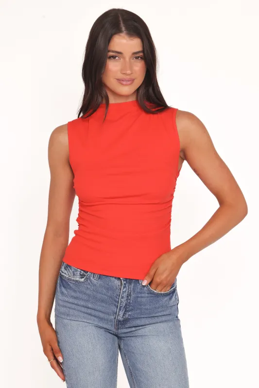 Nissa Top - Red sold by Petal & Pup