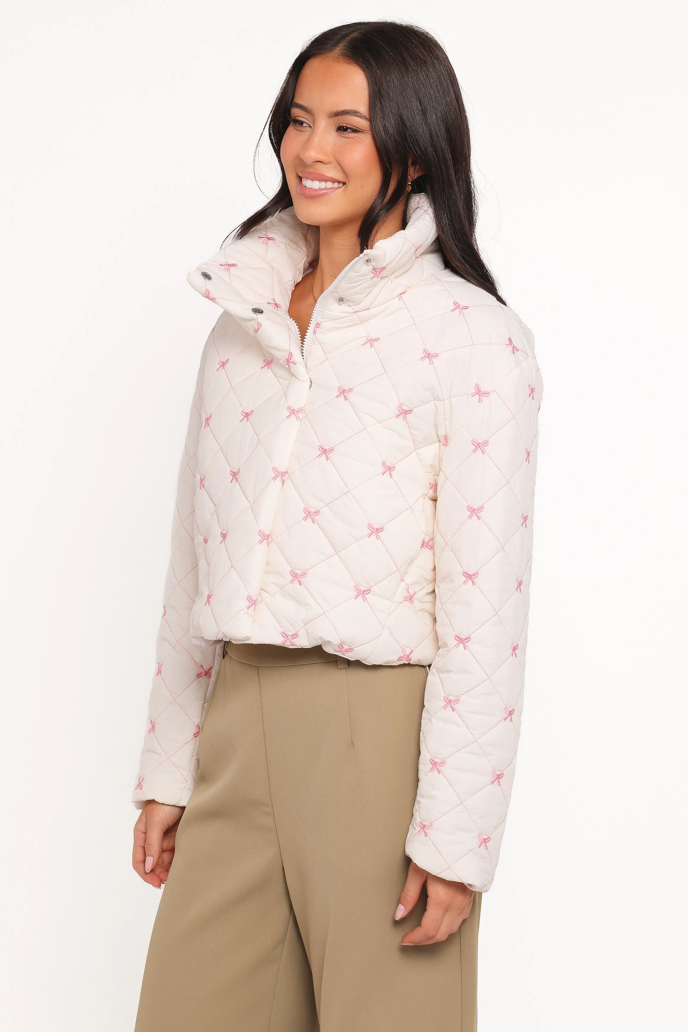 Adi Quilted Jacket - Pink Bow sold by Petal & Pup product image thumbnail 4
